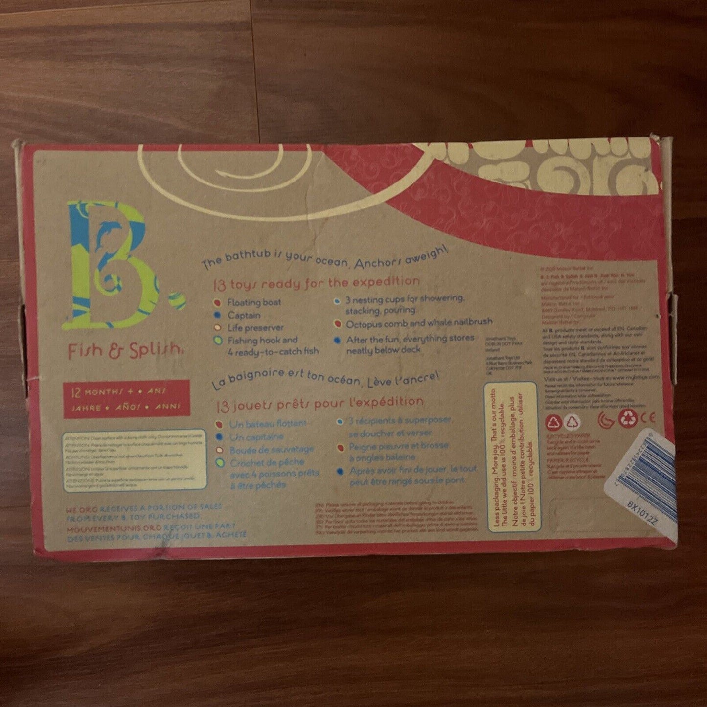 B. Toys Fish And Splish 13 Bath Toy Playset 12 months + NEW