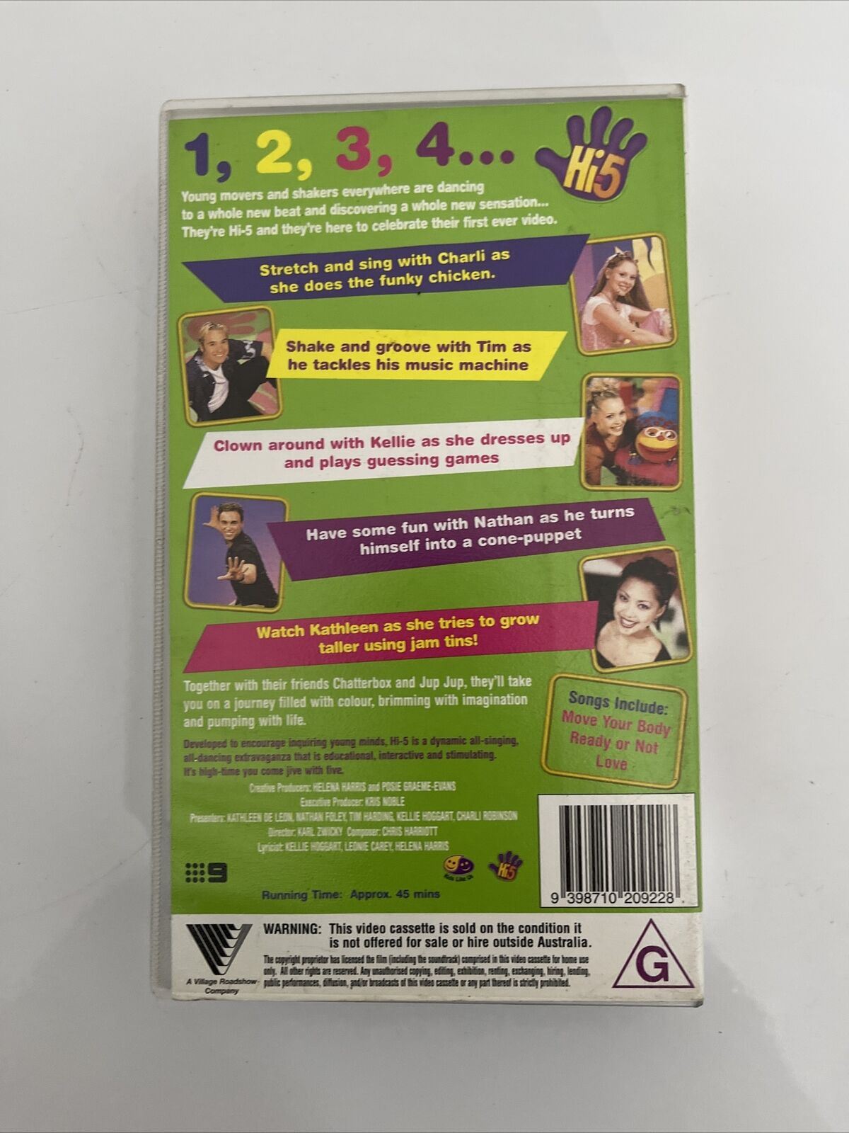 4x Hi-5 Hi5 Star Dreaming, Animal Adventures, Move Body, Summer Rainbows VHS PAL