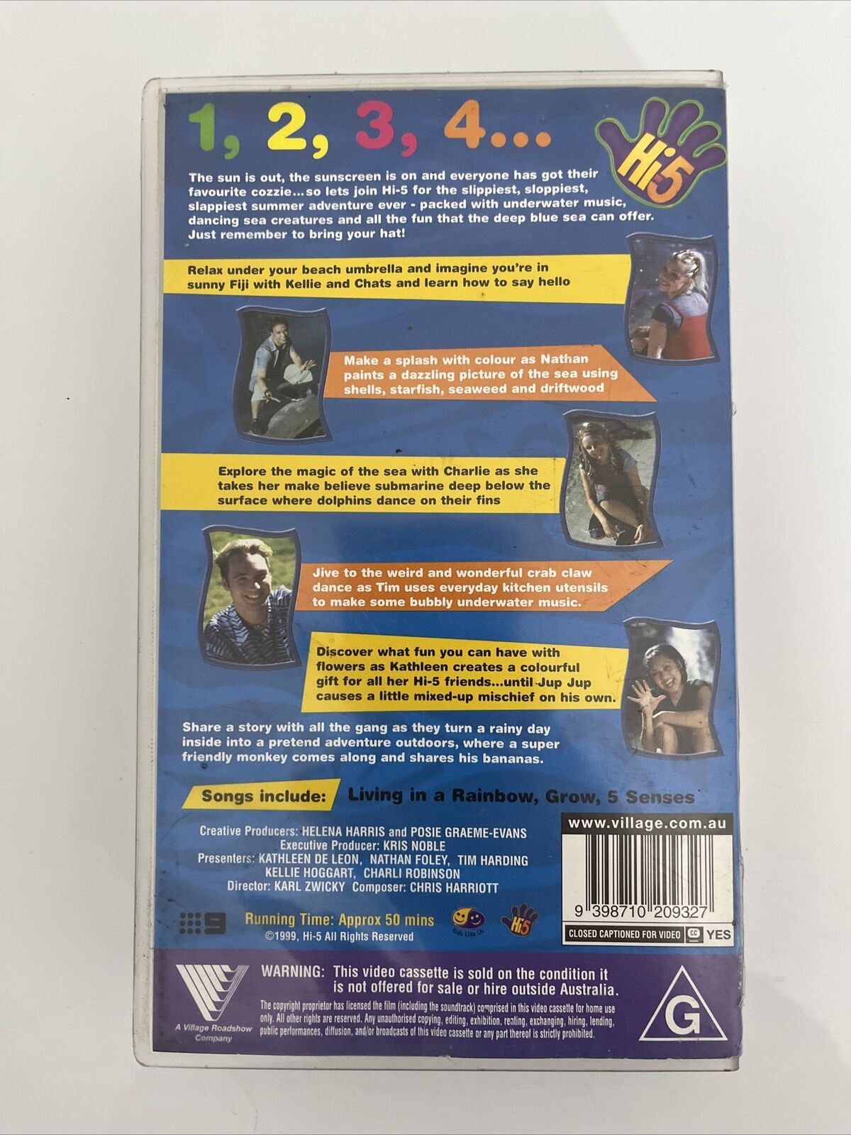 4x Hi-5 Hi5 Star Dreaming, Animal Adventures, Move Body, Summer Rainbows VHS PAL