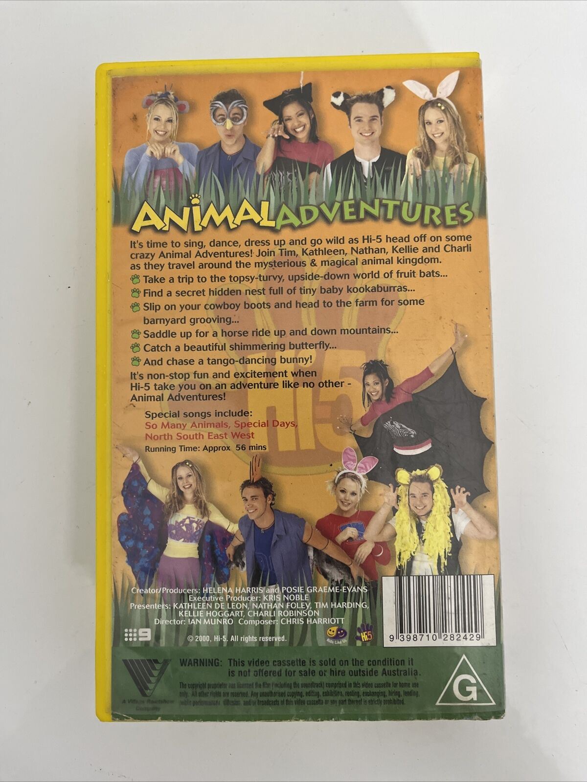 4x Hi-5 Hi5 Star Dreaming, Animal Adventures, Move Body, Summer Rainbows VHS PAL