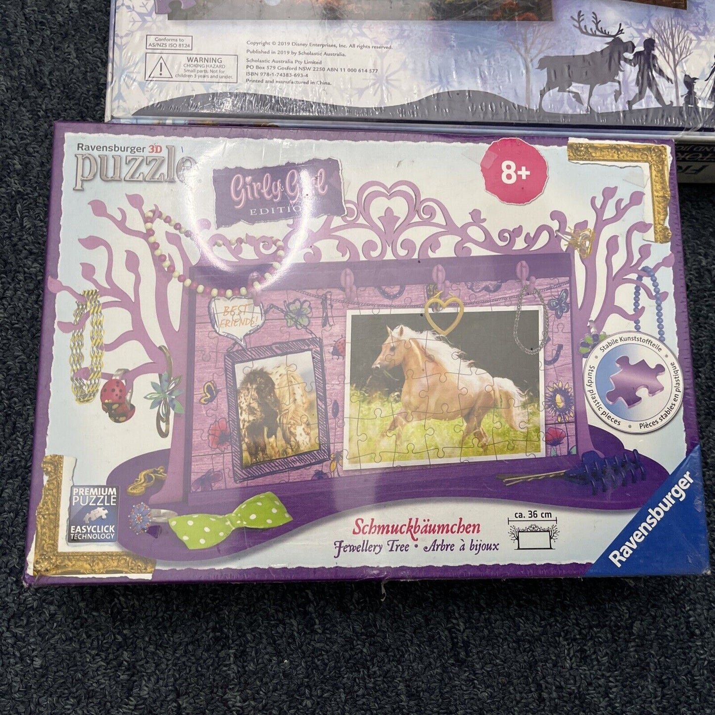 4x Jigsaw Puzzle Disney Frozen 2, Tinkerbell, Scotch College, Revensburger 3D