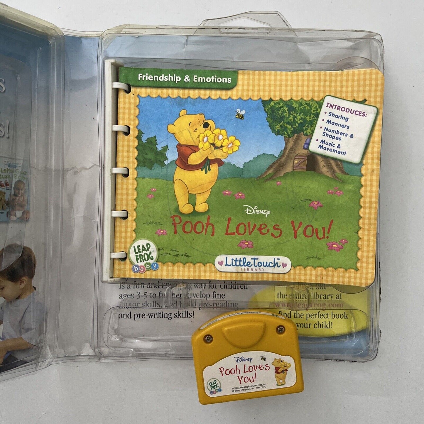 3x Leap Frog Little Touch Leap Pad Games - Disney Pooh Loves You, Dora, Mr Brown