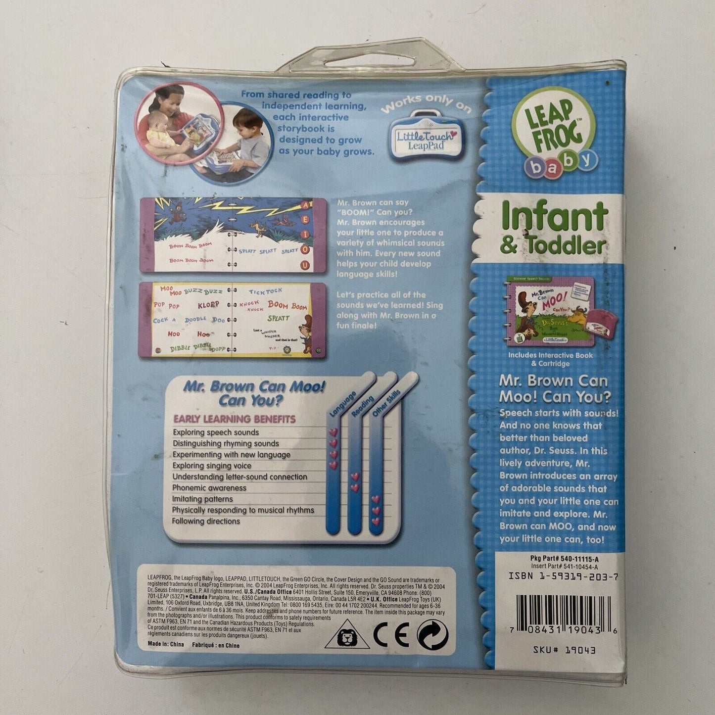 3x Leap Frog Little Touch Leap Pad Games - Disney Pooh Loves You, Dora, Mr Brown