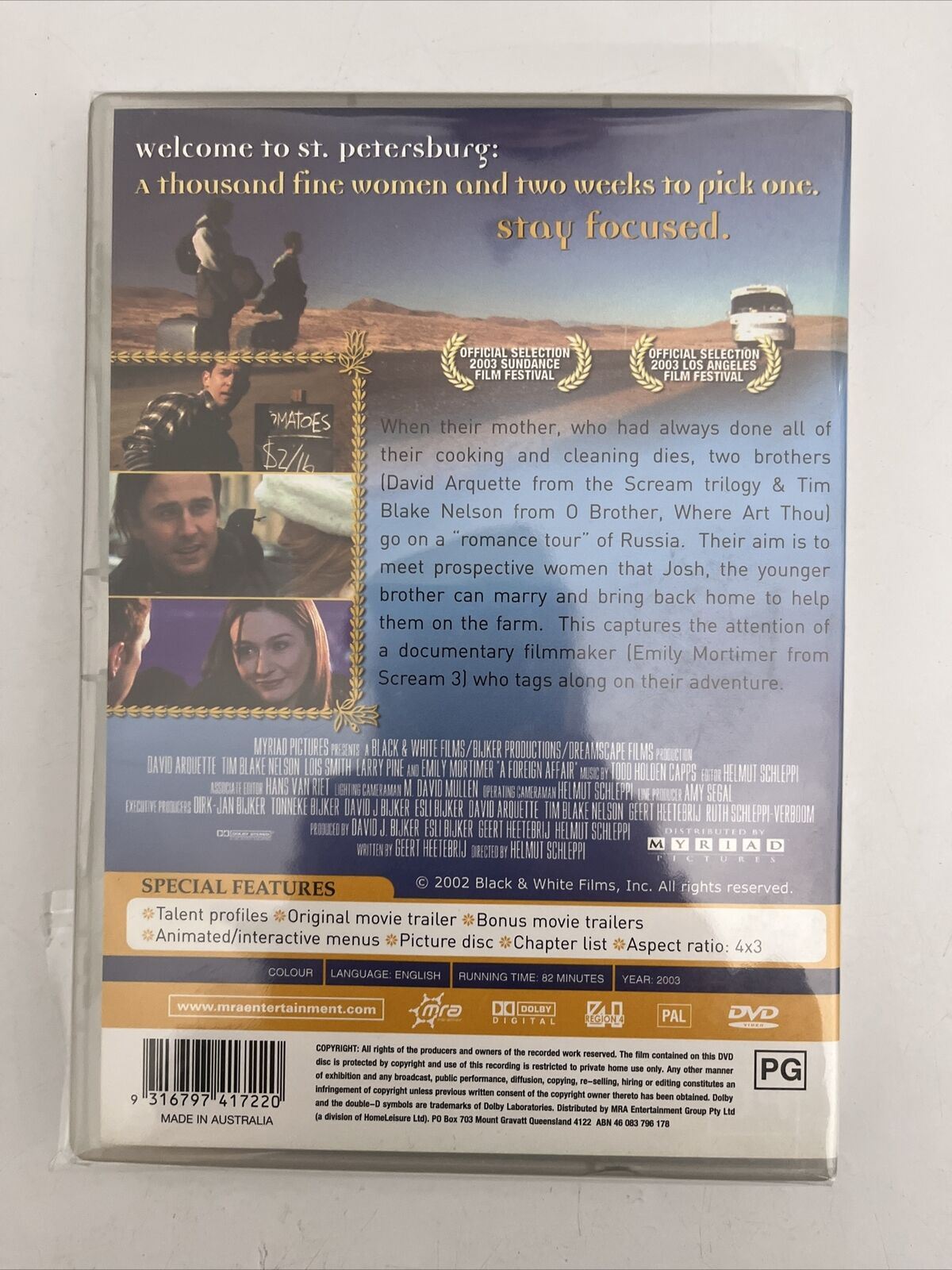 A Foreign Affair (DVD,2003) David Arquette, Tim Blake Nelson Comedy Region 4 NEW