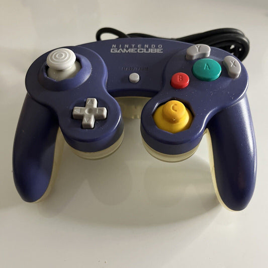 Genuine Official Nintendo GameCube Controller Purple & Transparent DOL-003