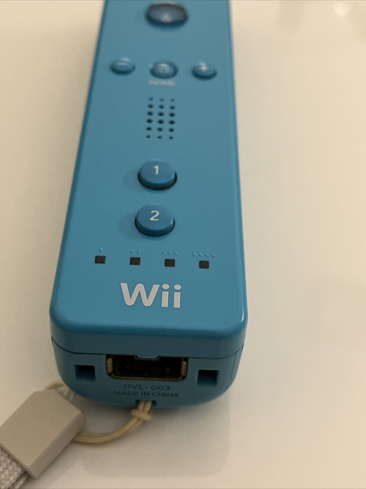 Genuine Official Nintendo Wii Remote Controller Light Blue - Tested & Working