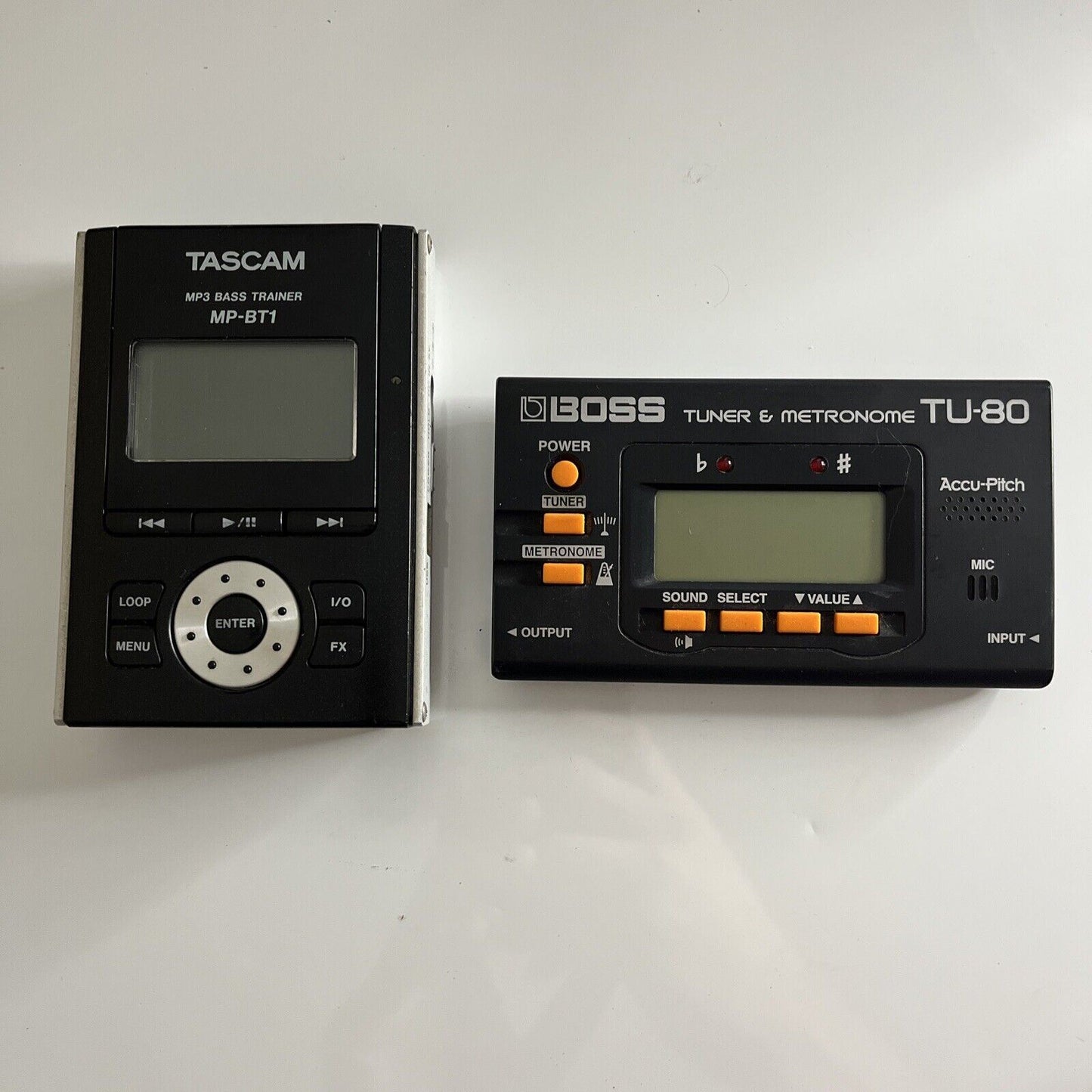 TASCAM MP-BT1 MP3 Bass Trainer & BOSS Tuner *Doesn't turn On For parts Or Repair