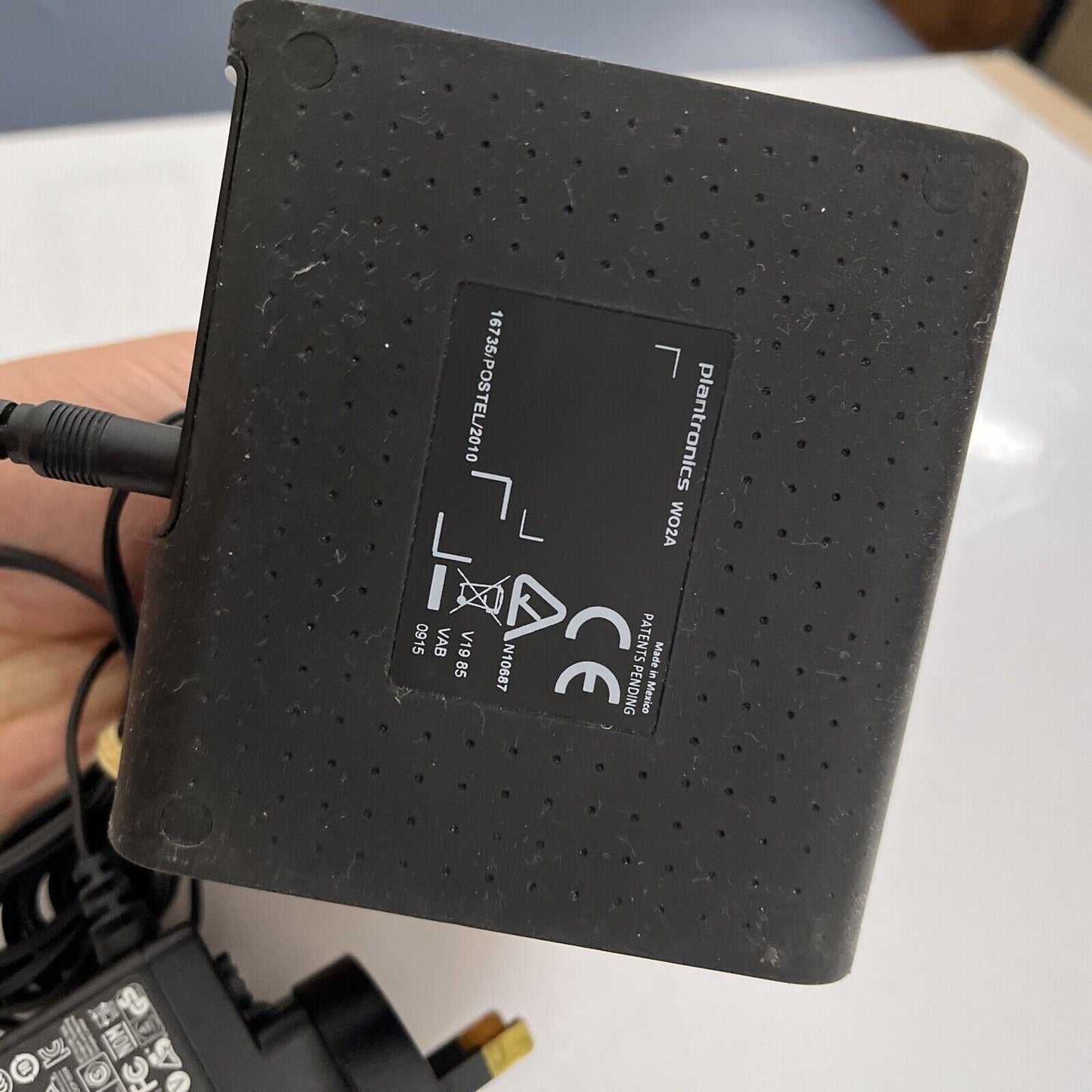 Plantronics W02A wireless Bluetooth headset *Requires Battery Replacement Flat