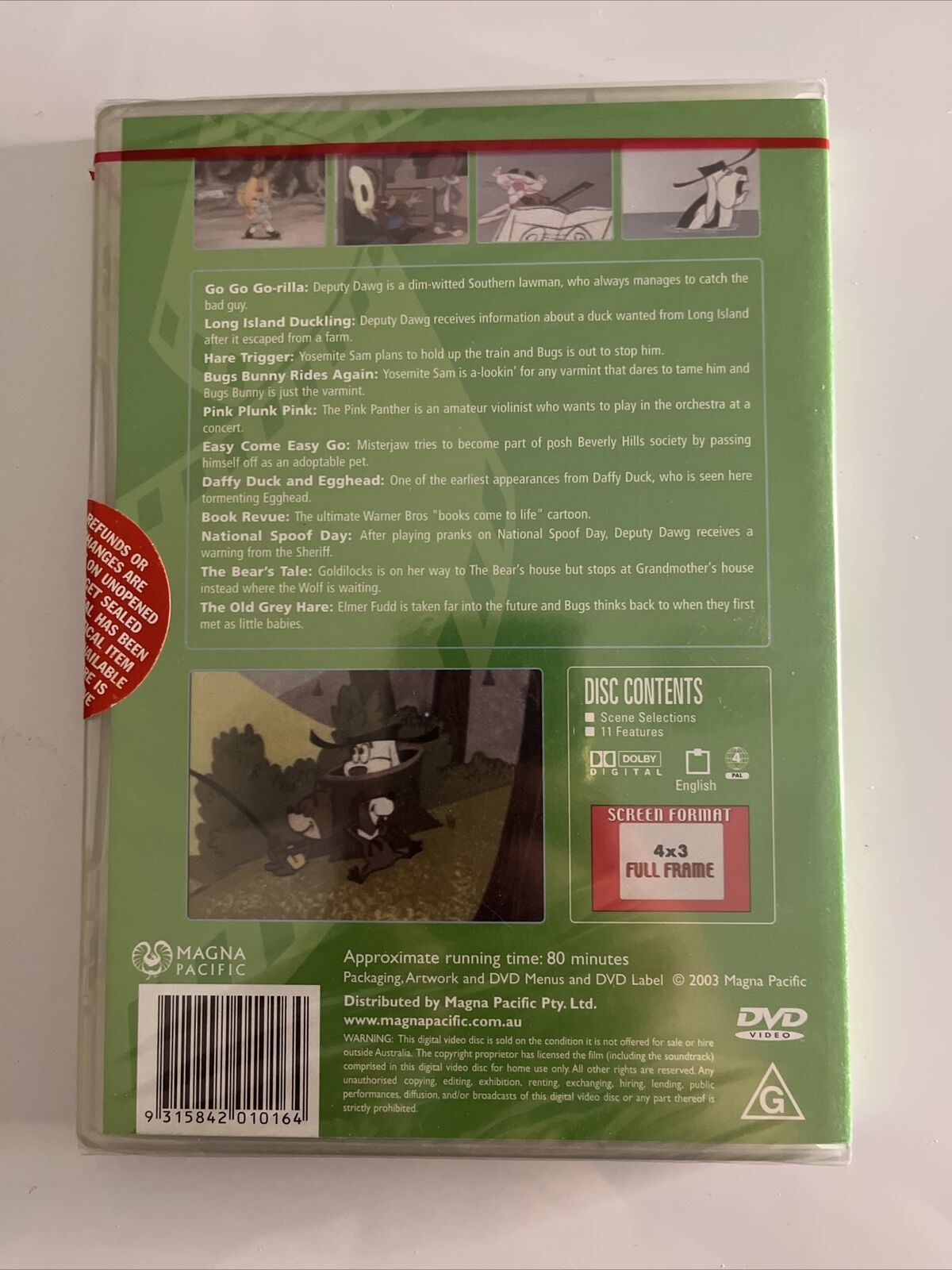 *New Sealed* Cartoon Hall of Fame : Volume 3 (DVD, 1940) Region 4