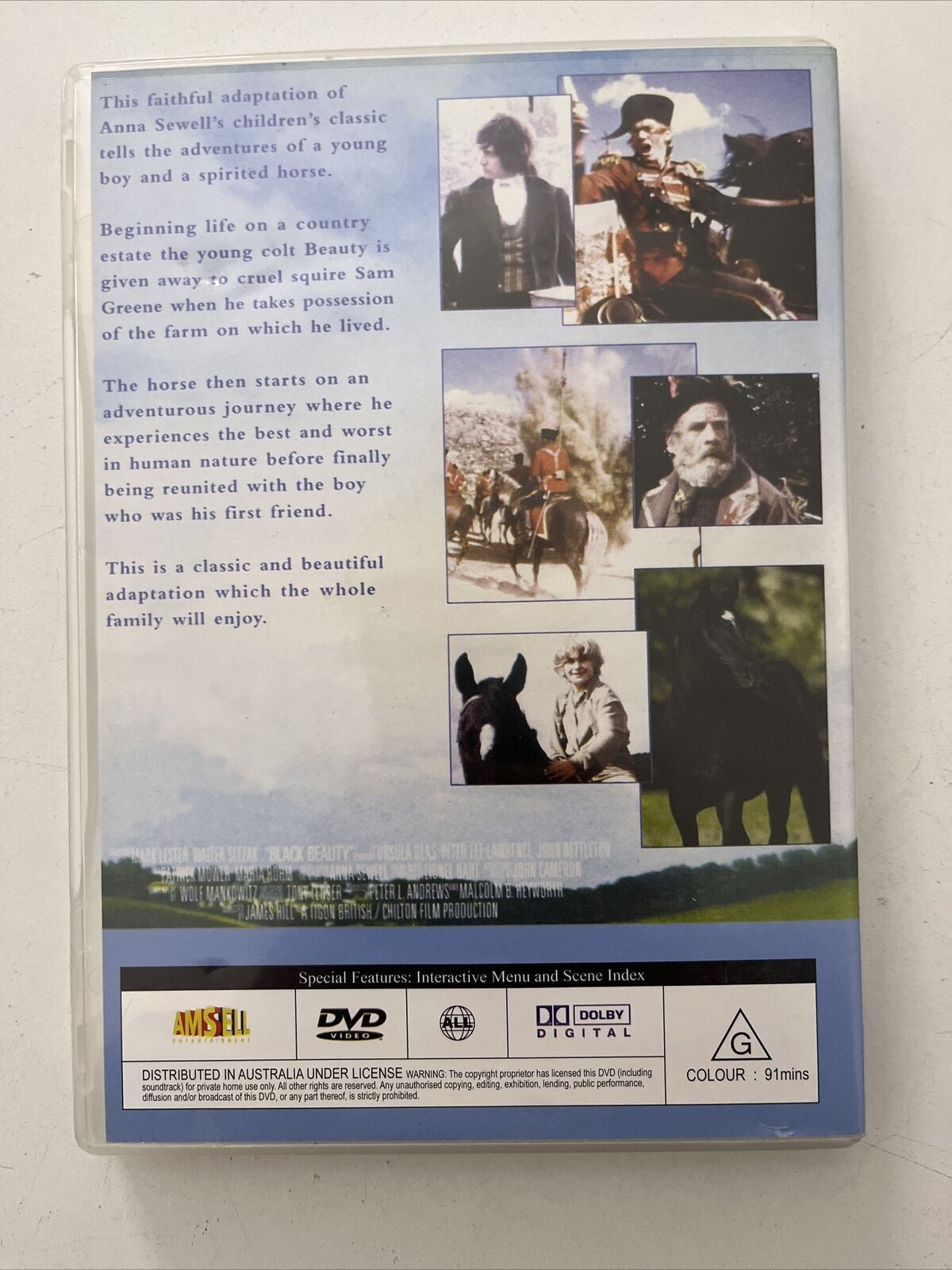Black Beauty (DVD, 1971) Mark Lester, Walter Slezak. All Regions