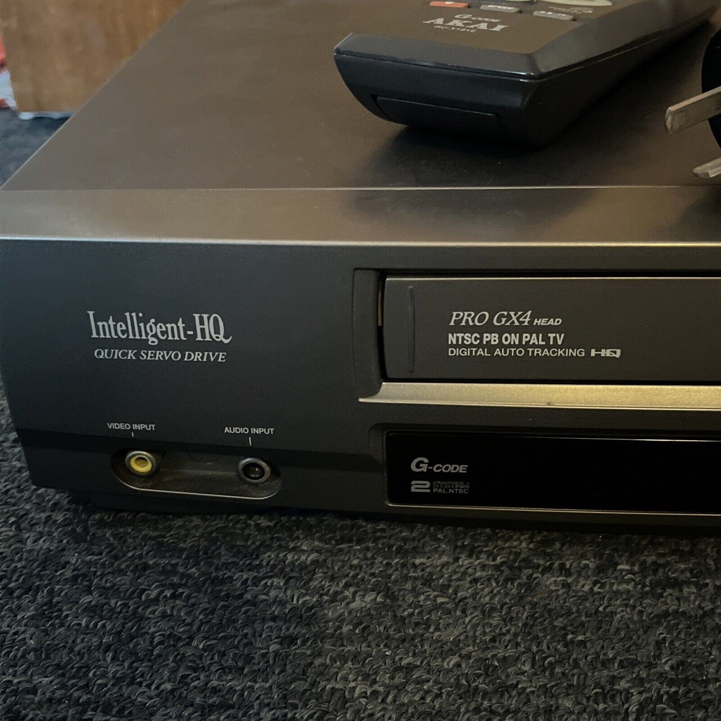AKAI Pro GX4 Head VCR VS-G485 PAL NTSC VHS Playback & Recording with Remote