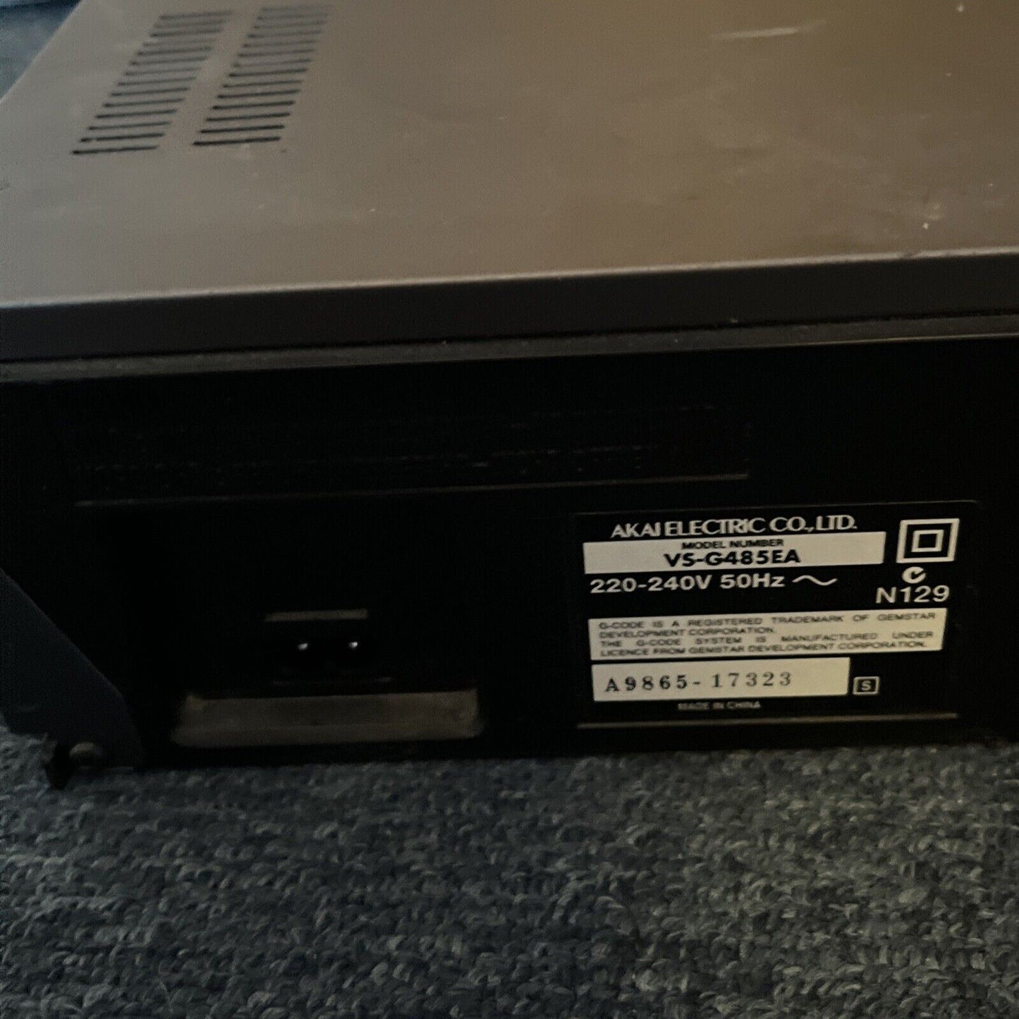AKAI Pro GX4 Head VCR VS-G485 PAL NTSC VHS Playback & Recording with Remote