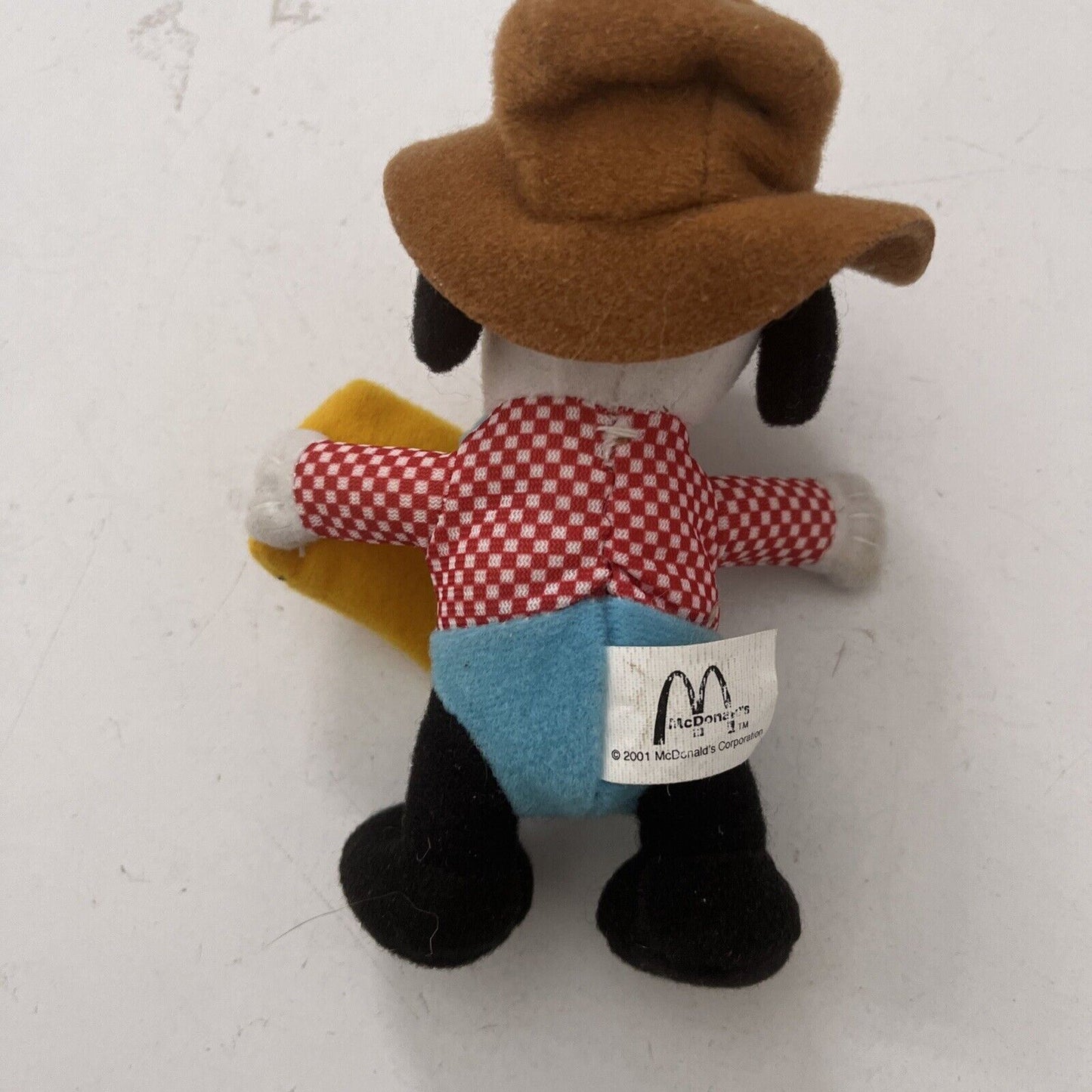 Snoopy Farmer Plush Doll McDonald's 2001 Many Lives of SNOOPY