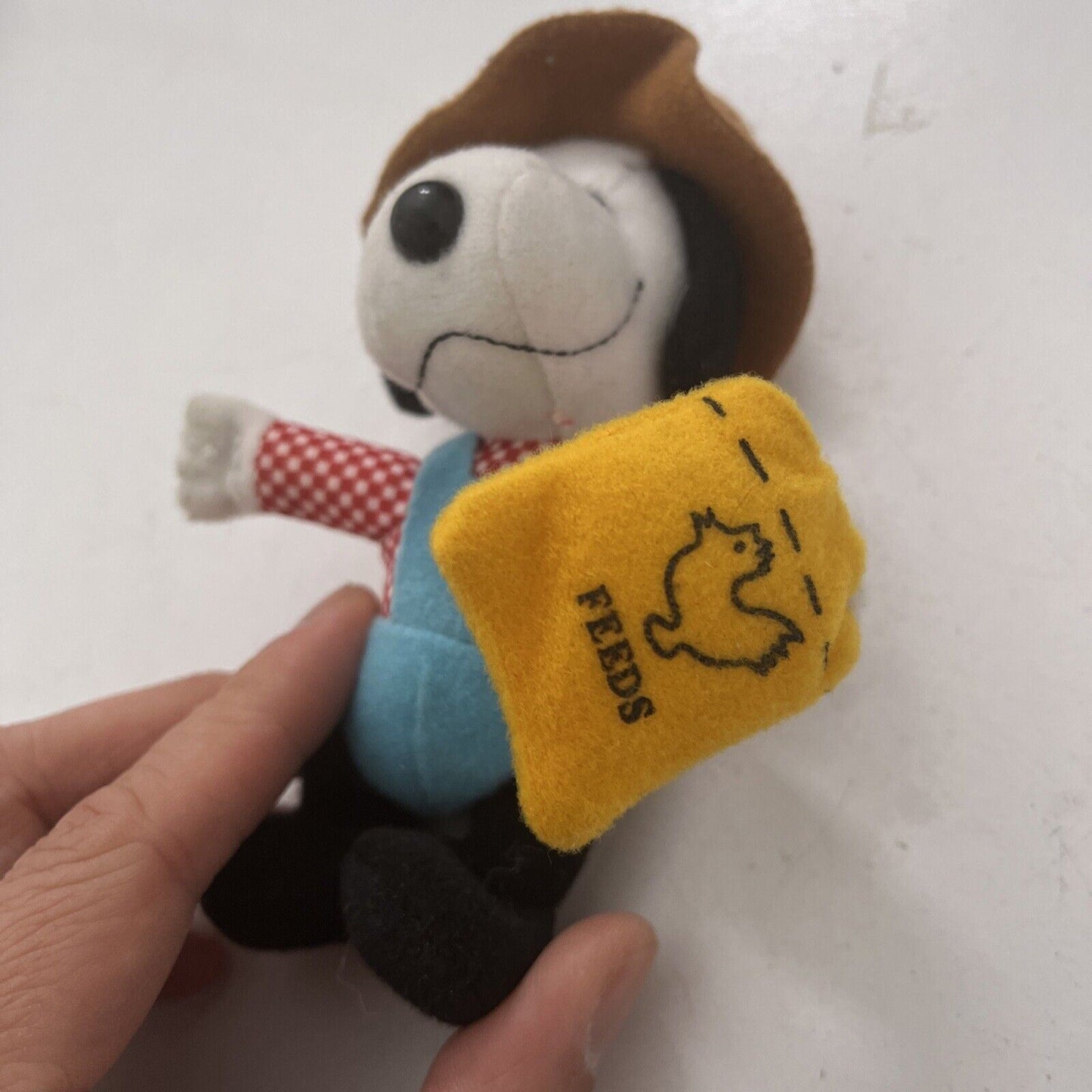 Snoopy Farmer Plush Doll McDonald's 2001 Many Lives of SNOOPY