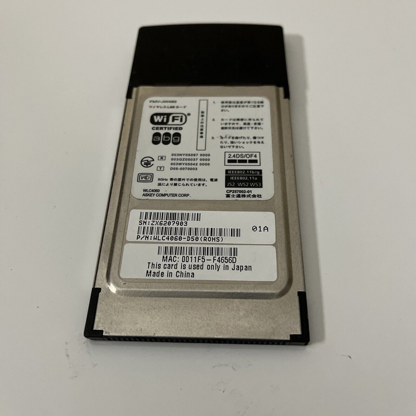 Fujitsu Wireless LAN Card FMV-JW482 PCMCIA