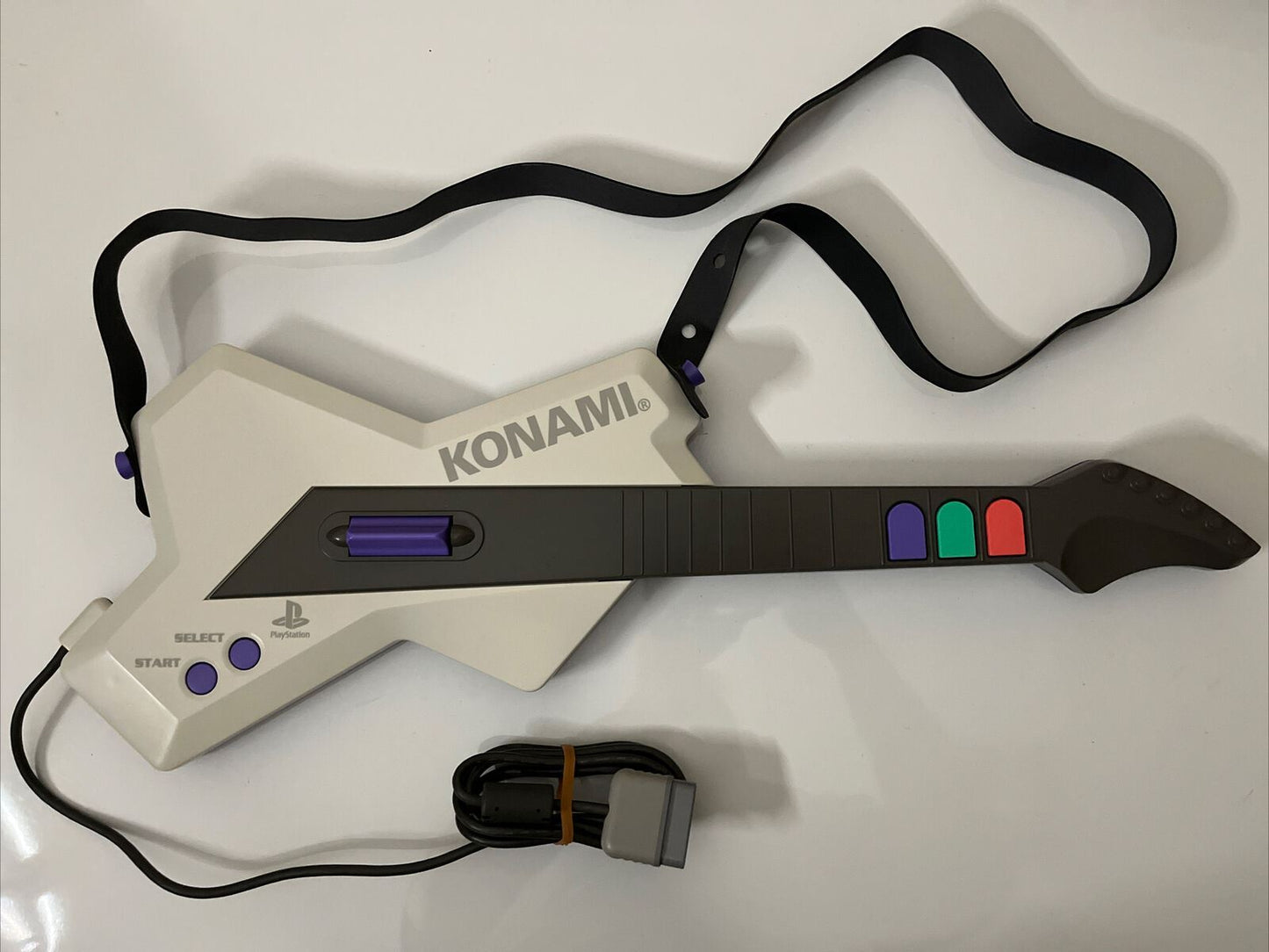Guitar Freak Guitar Controller  Sony PlayStation PS1 Controller Konami RU018
