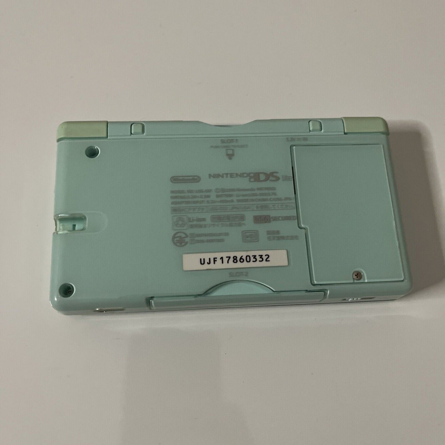 Nintendo DS Lite Teal Blue Handheld Console with USB Charger
