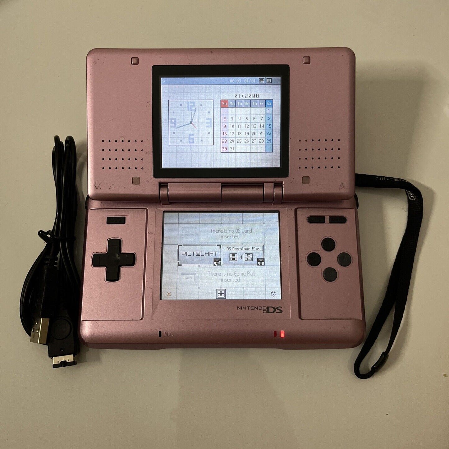 Nintendo DS Original Phat Console Mystic Pink with Charger