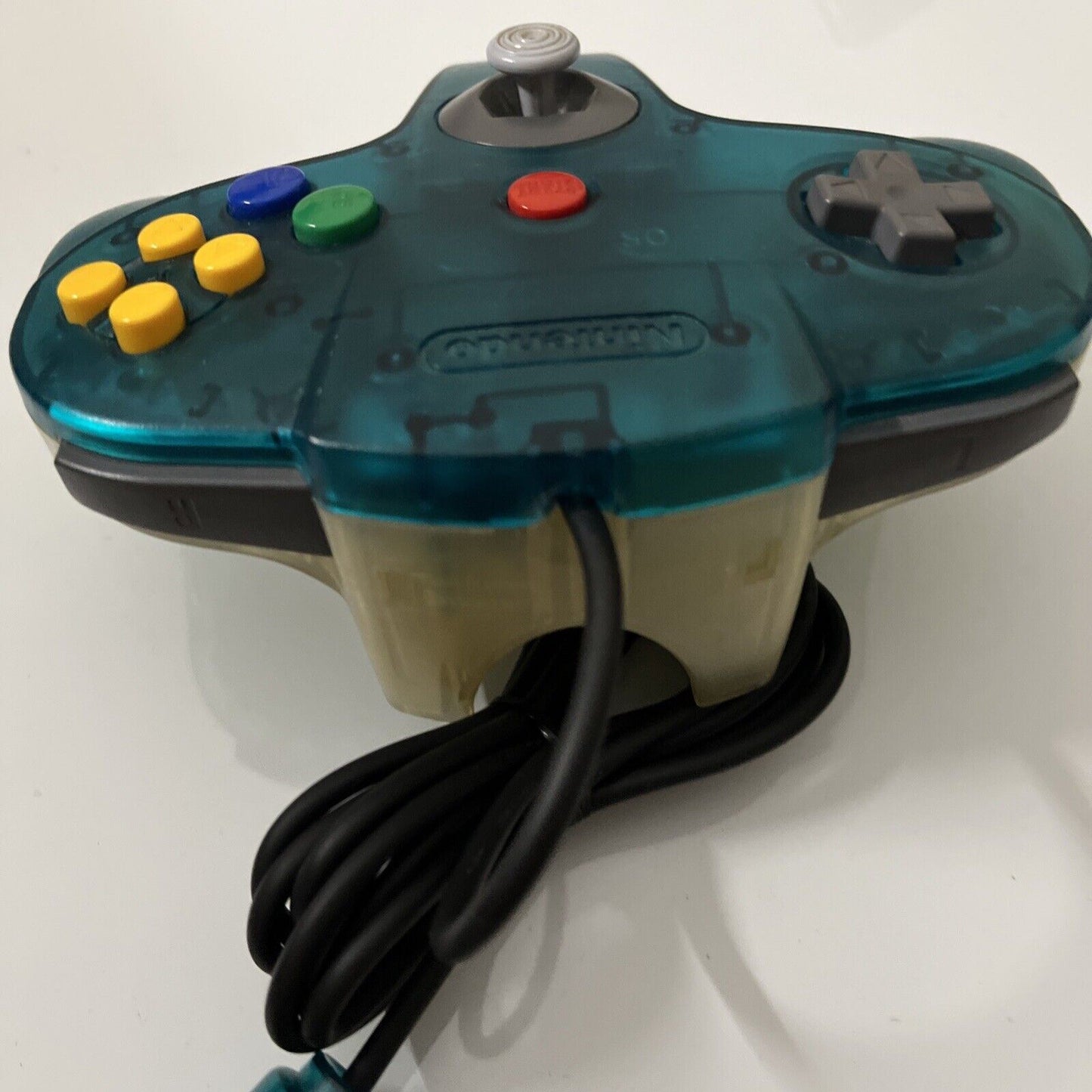 Genuine Official Nintendo N64 Controller Aqua Clear Transparent