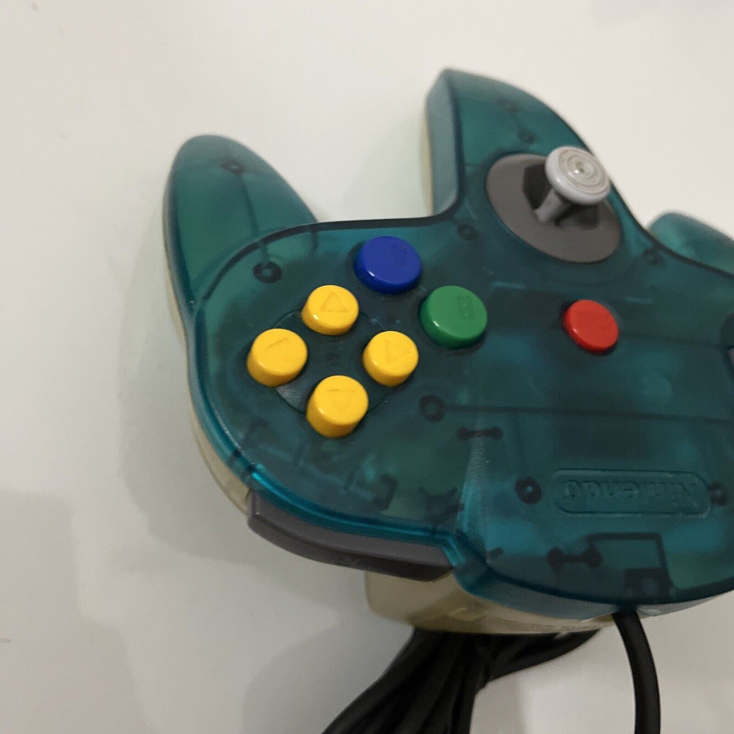 Genuine Official Nintendo N64 Controller Aqua Clear Transparent