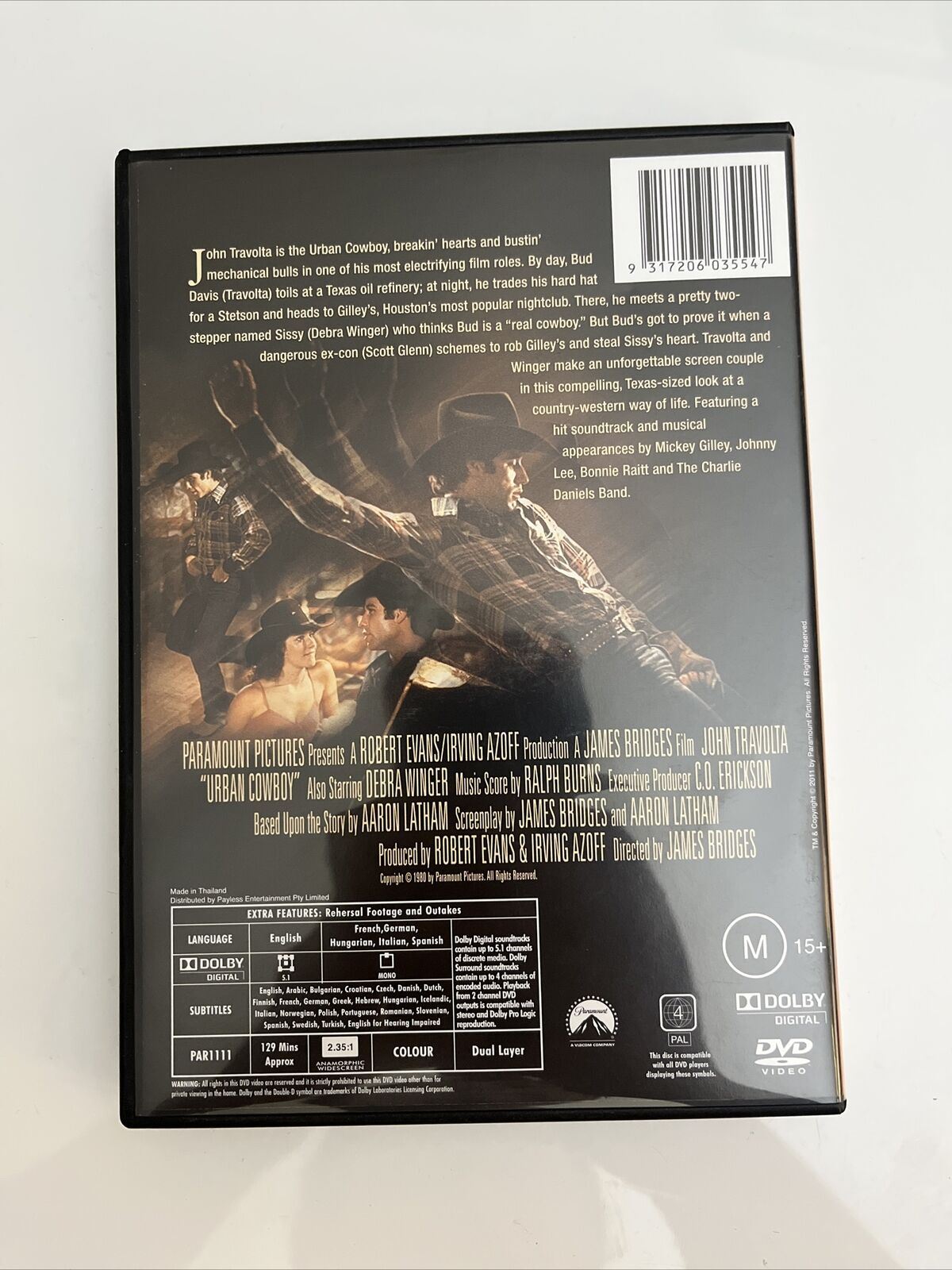 Urban Cowboy (DVD, 1980) John Travolta, Debra Winger Region 4 NEW