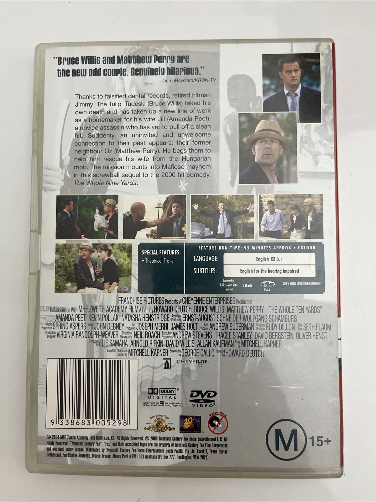 The Whole Ten Yards (DVD, 2004) Bruce Willis, Matthew Perry Region 4 NEW