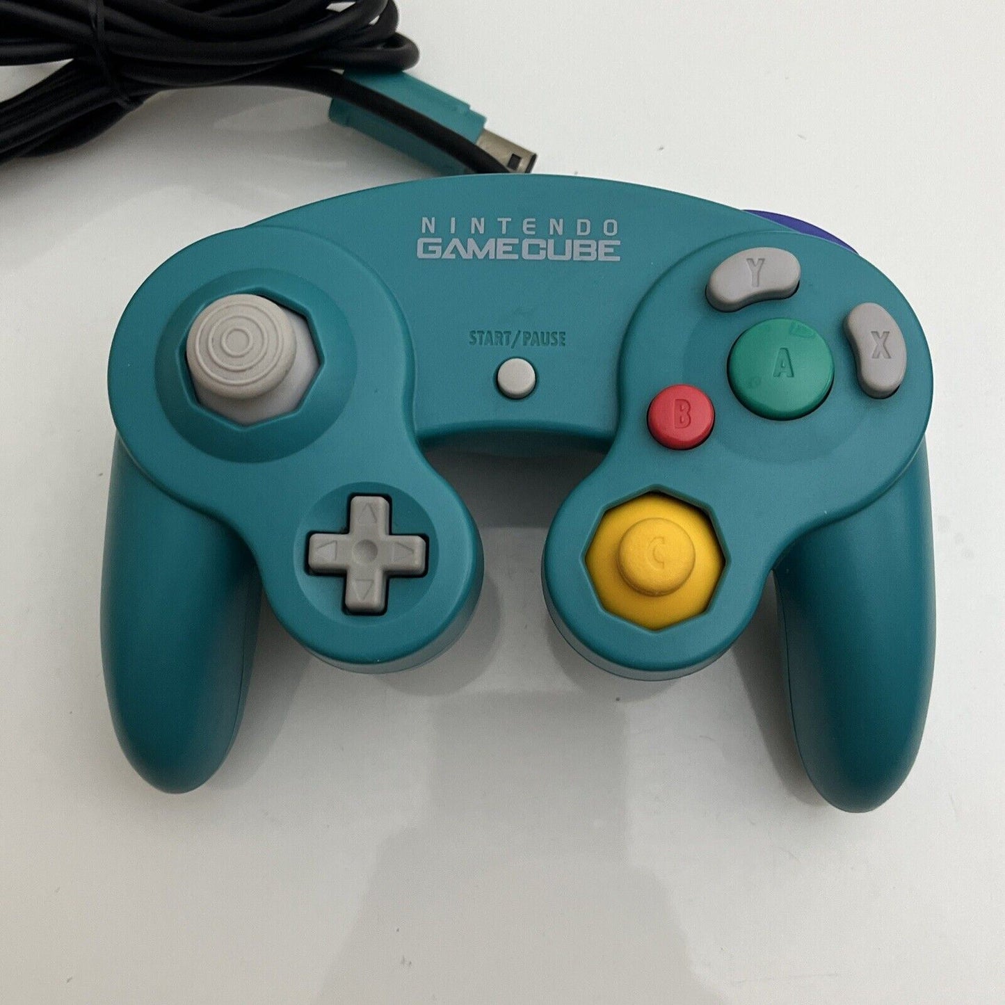 Official Genuine Nintendo GameCube Controller Blue Emerald Turquoise