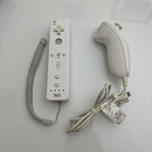 Genuine Official Nintendo Wii Remote + Nunchuck Bundle