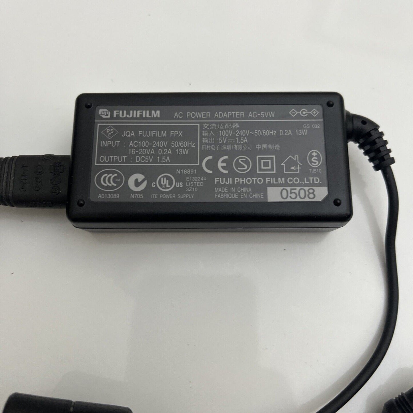 Genuine Fujifilm AC Power Adaptor Charger AC-5VW for Finepix E J MX S Z Series