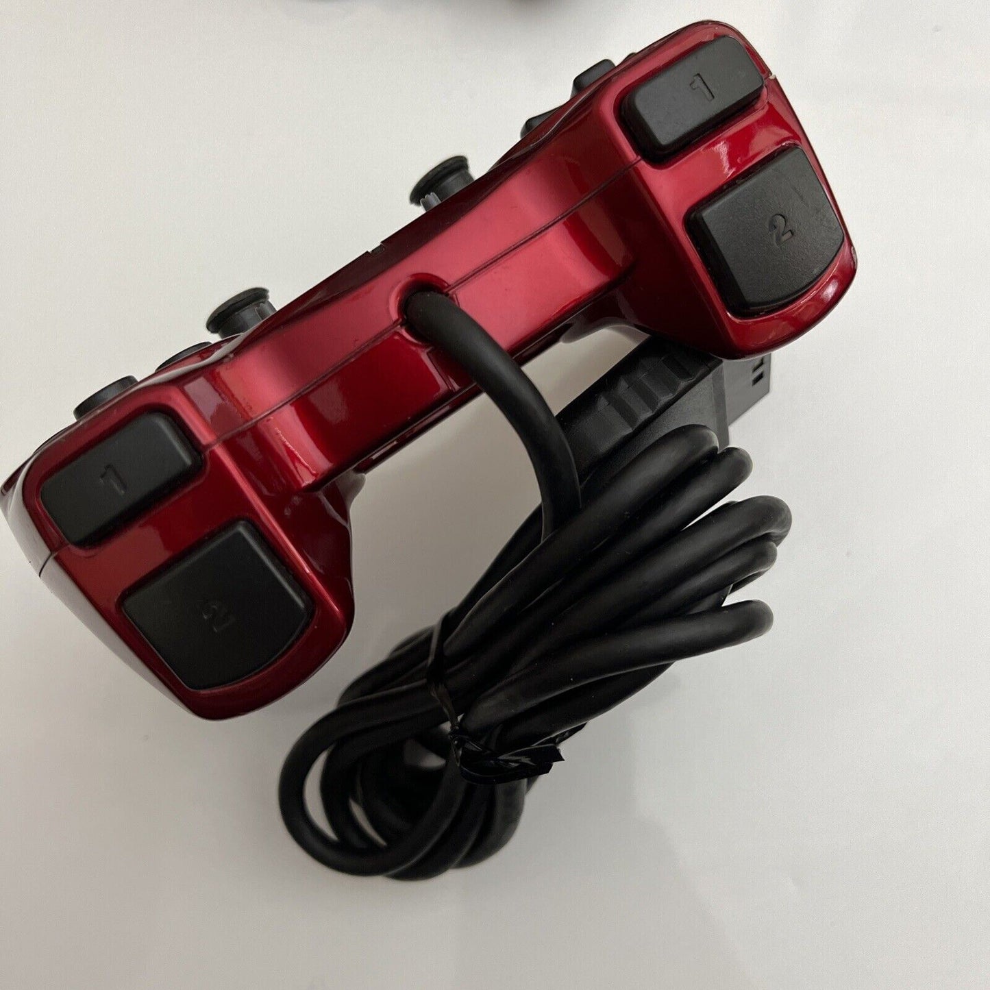 Hori Sony PlayStation PS2 Analog Sindou Pad 2 Turbo Controller Maroon Red