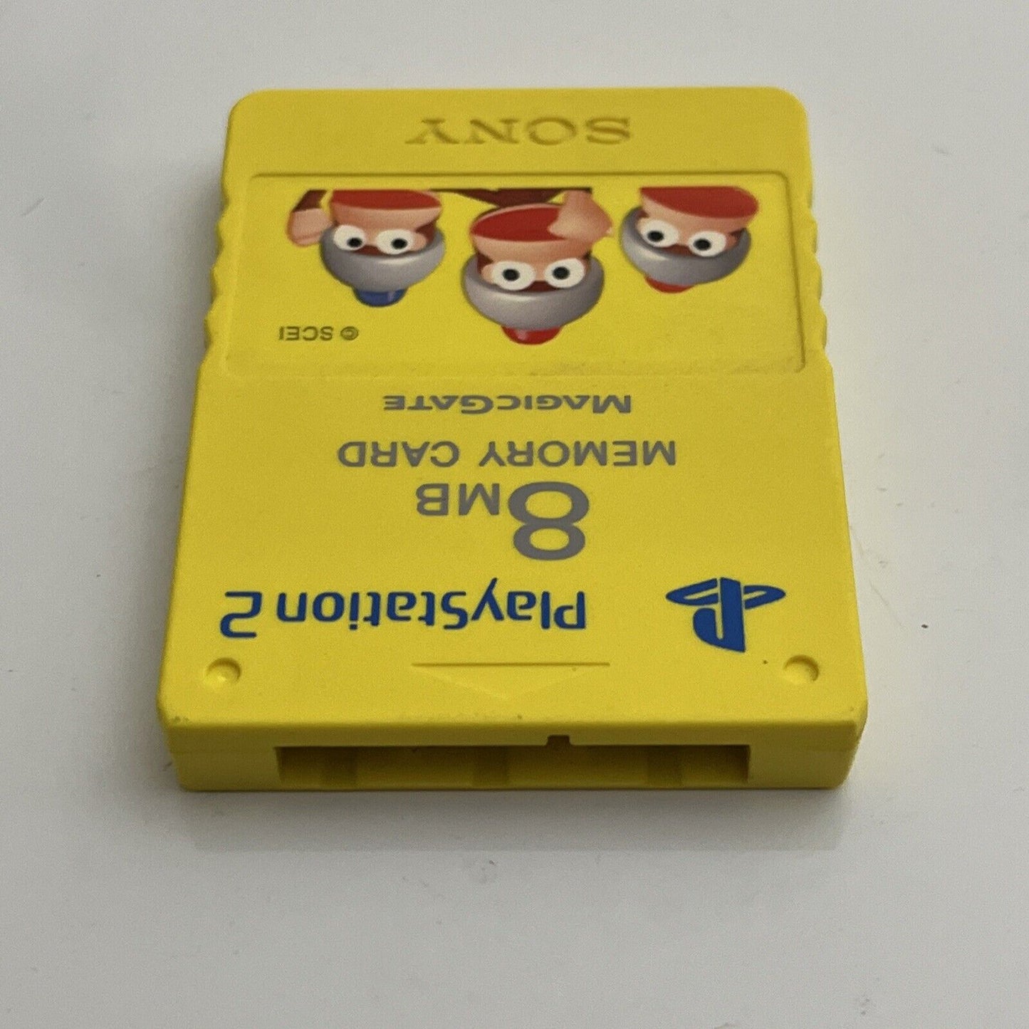 Genuine Official Sony PlayStation 2 8 MB Memory Card Yellow Ape Escape