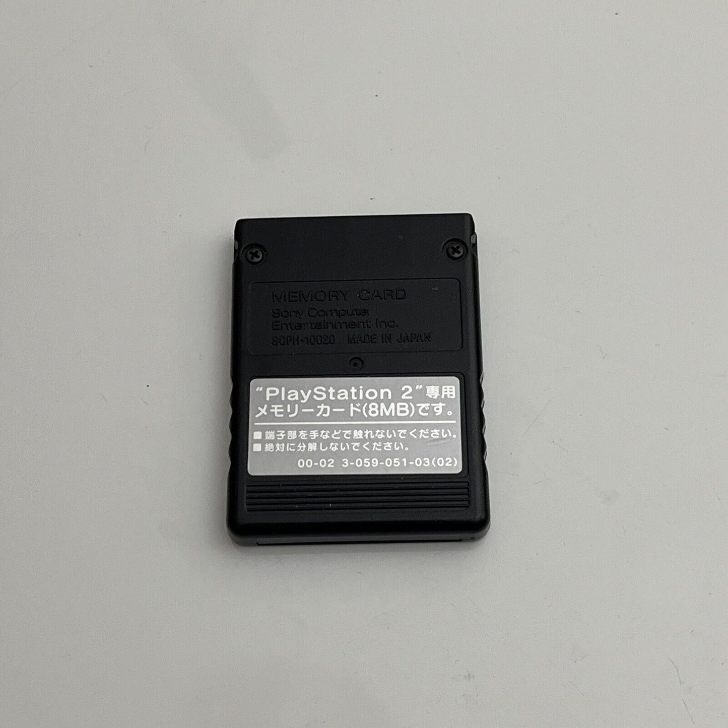 Genuine Sony SCPH10020 PlayStation 2 8MB Memory Card Black Official PS2