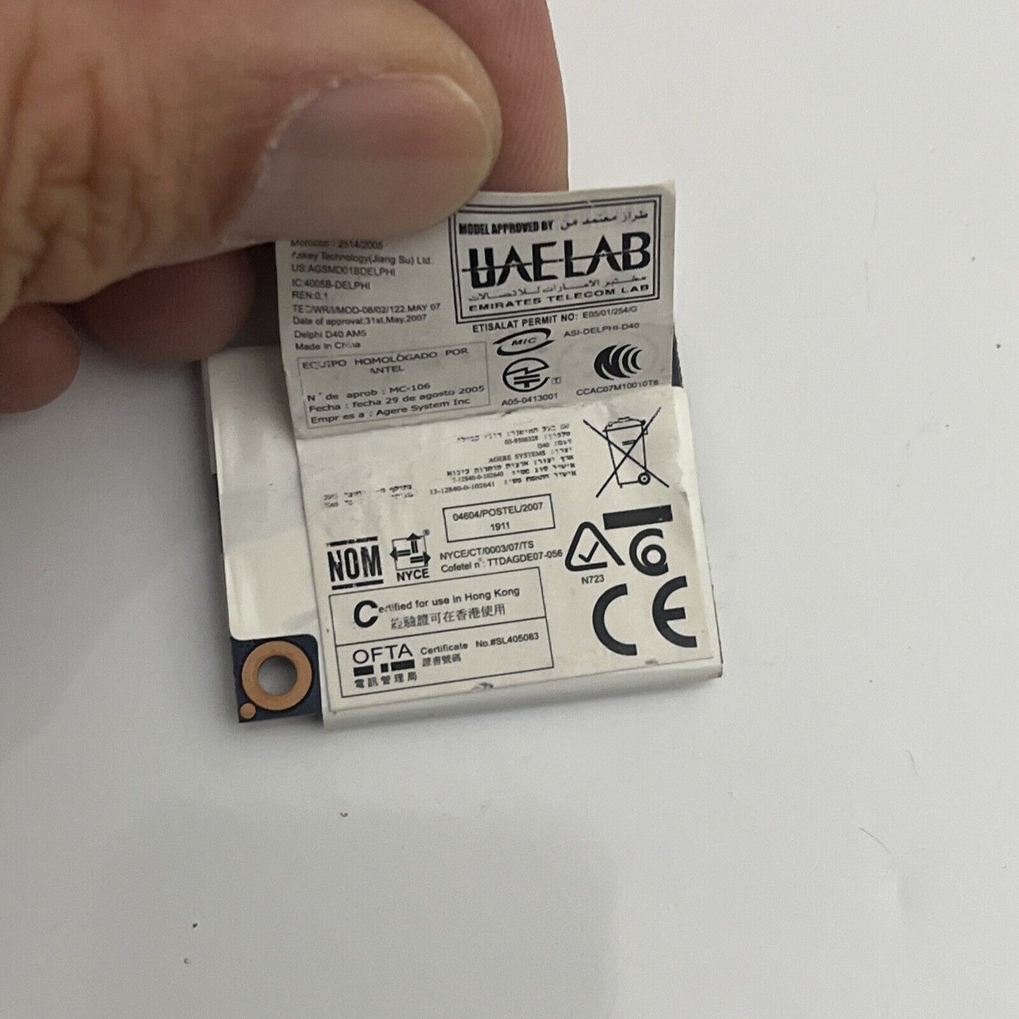 Toshiba Satellite A300 56K Modem Card 6028B0000312