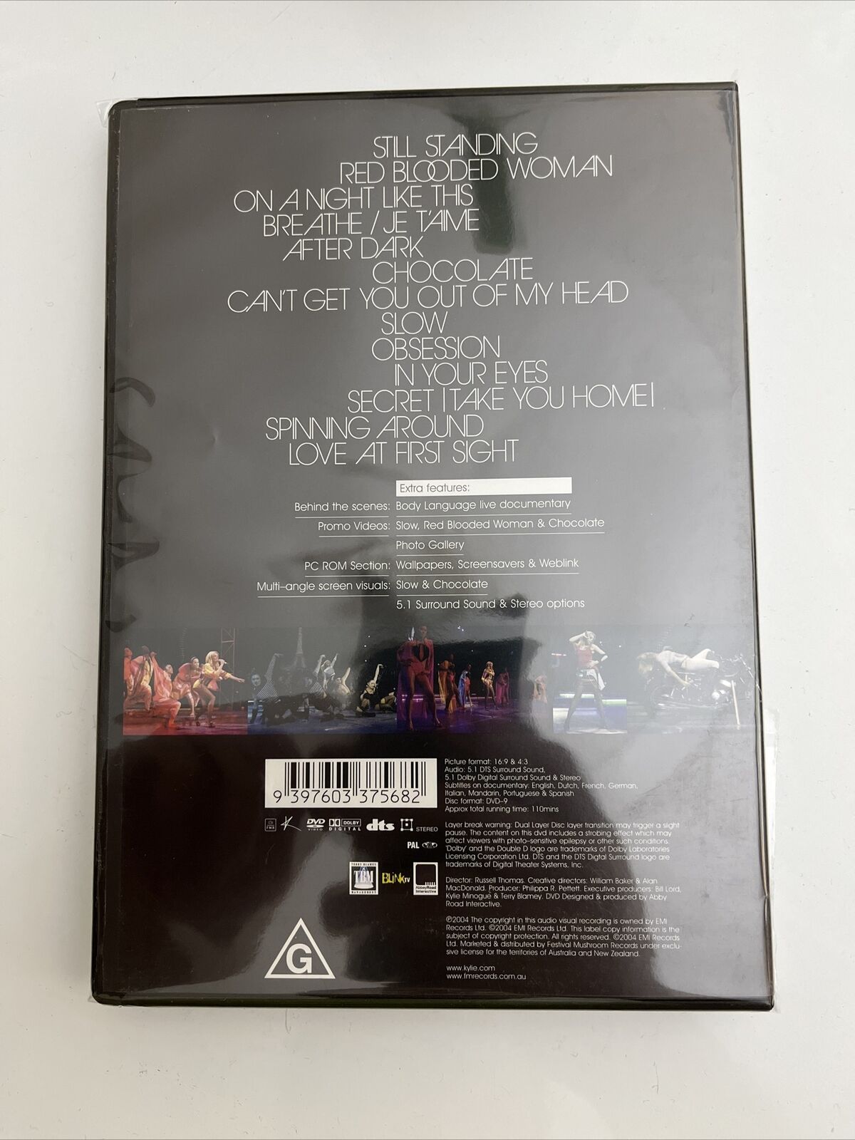 Kylie Minogue – Body Language Live London Apollo (DVD, 2004) All Regions NEW