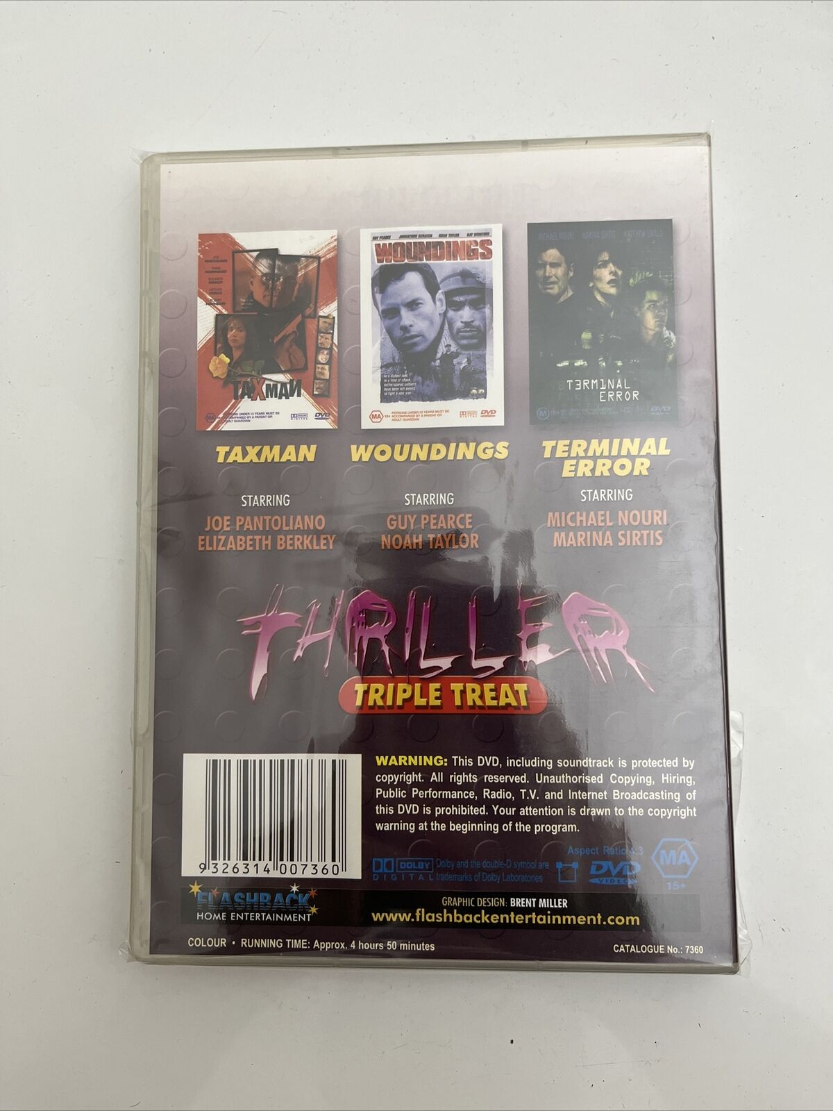 Taxman / Woundings / Terminal Error DVD All Regions NEW