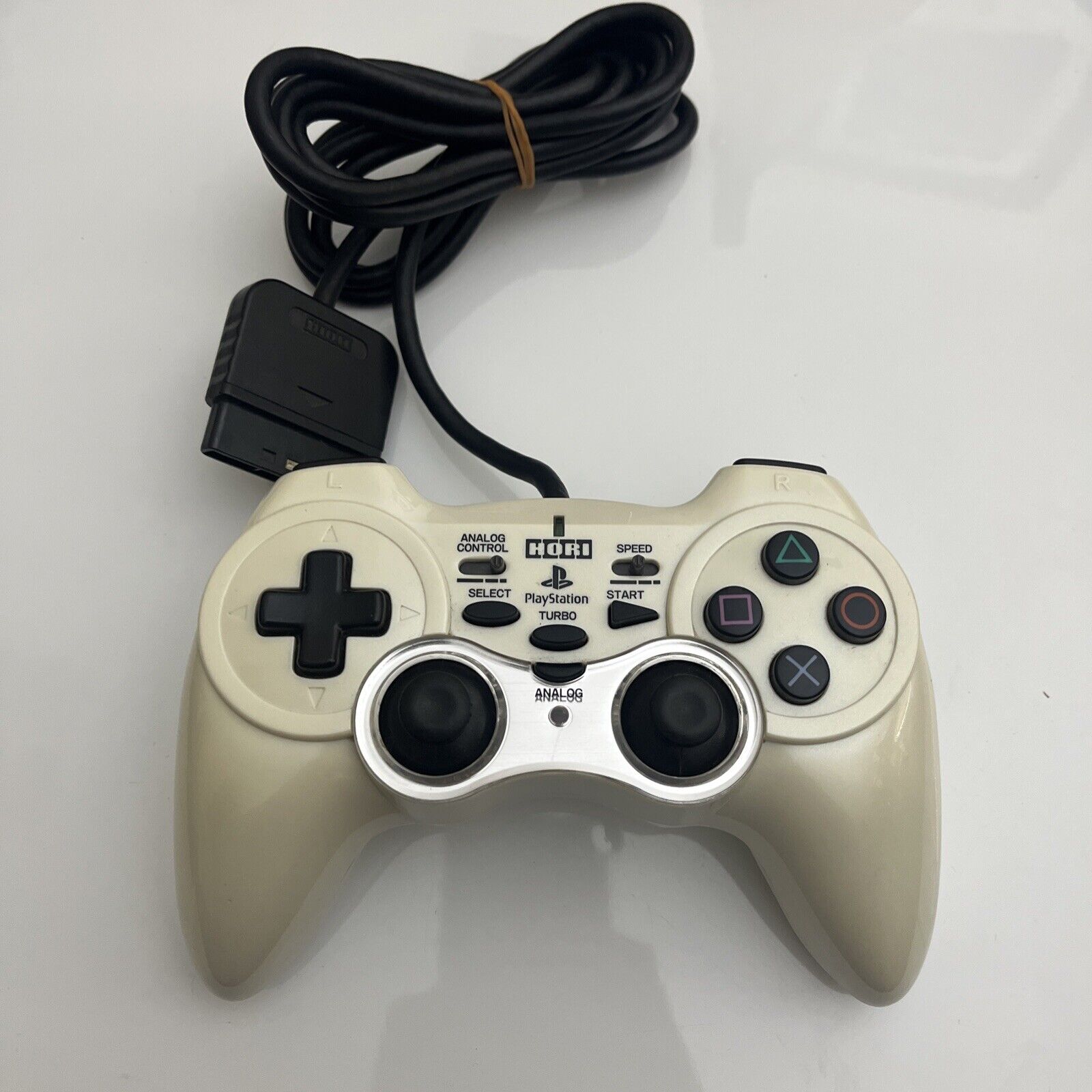 Official Hori Clear Black Sindou Pad Playstation 1 Controller PS1