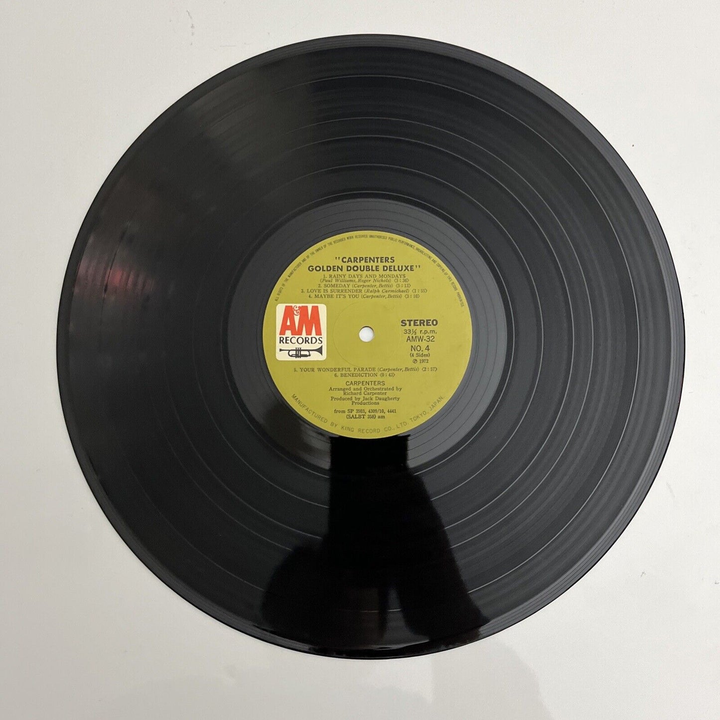 Carpenters - Golden Double Deluxe 2x LP 1972 Vinyl Record AMW 31-2 Gatefold Obi