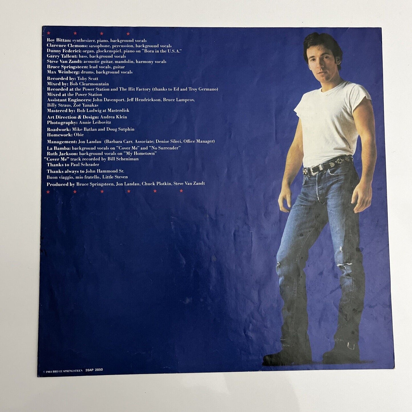 Bruce Springsteen - Born In The USA LP Vinyl Record 28AP 2850 1984