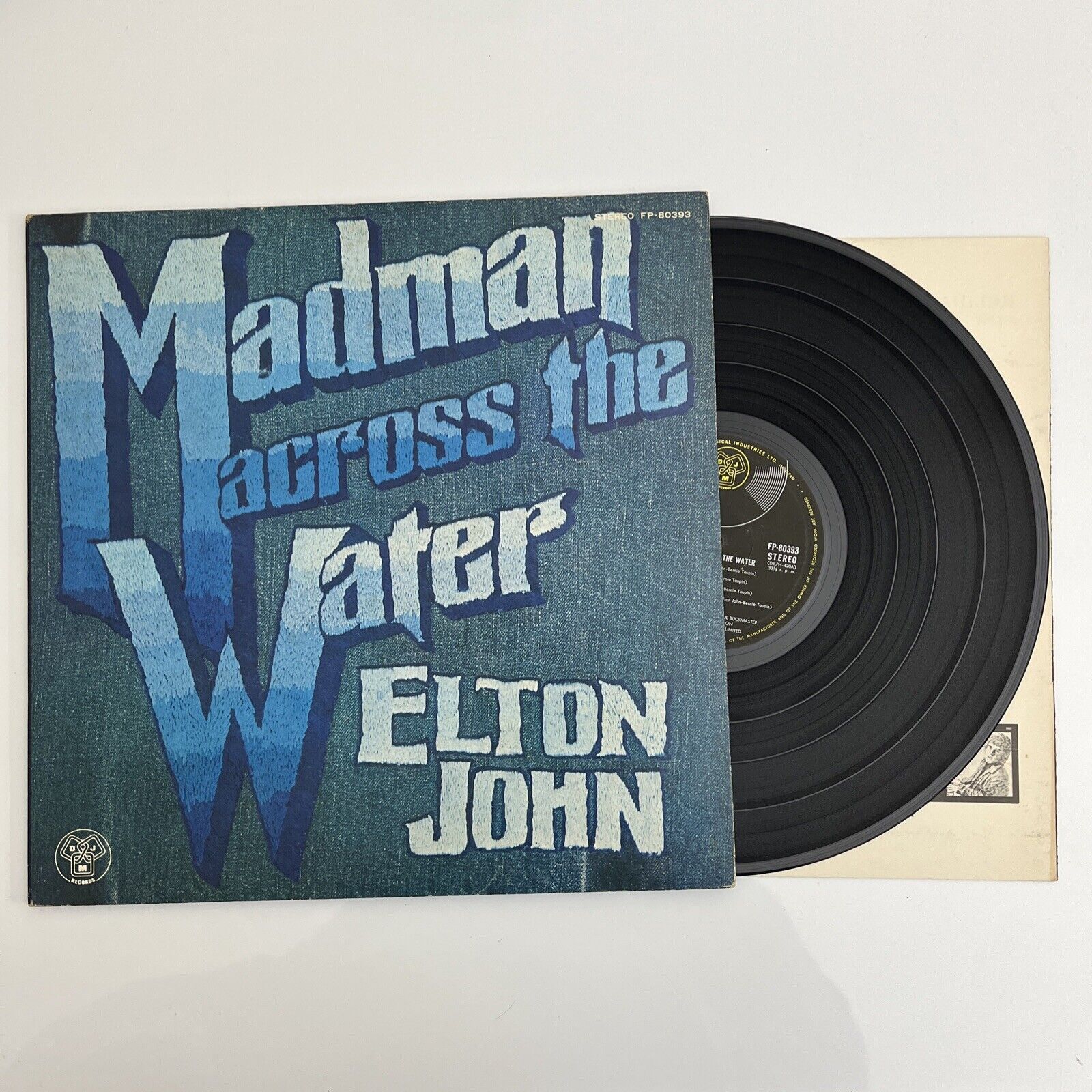 Elton John - Madman Across The Water LP 1971 Vinyl Record FP-80393 Fir ...