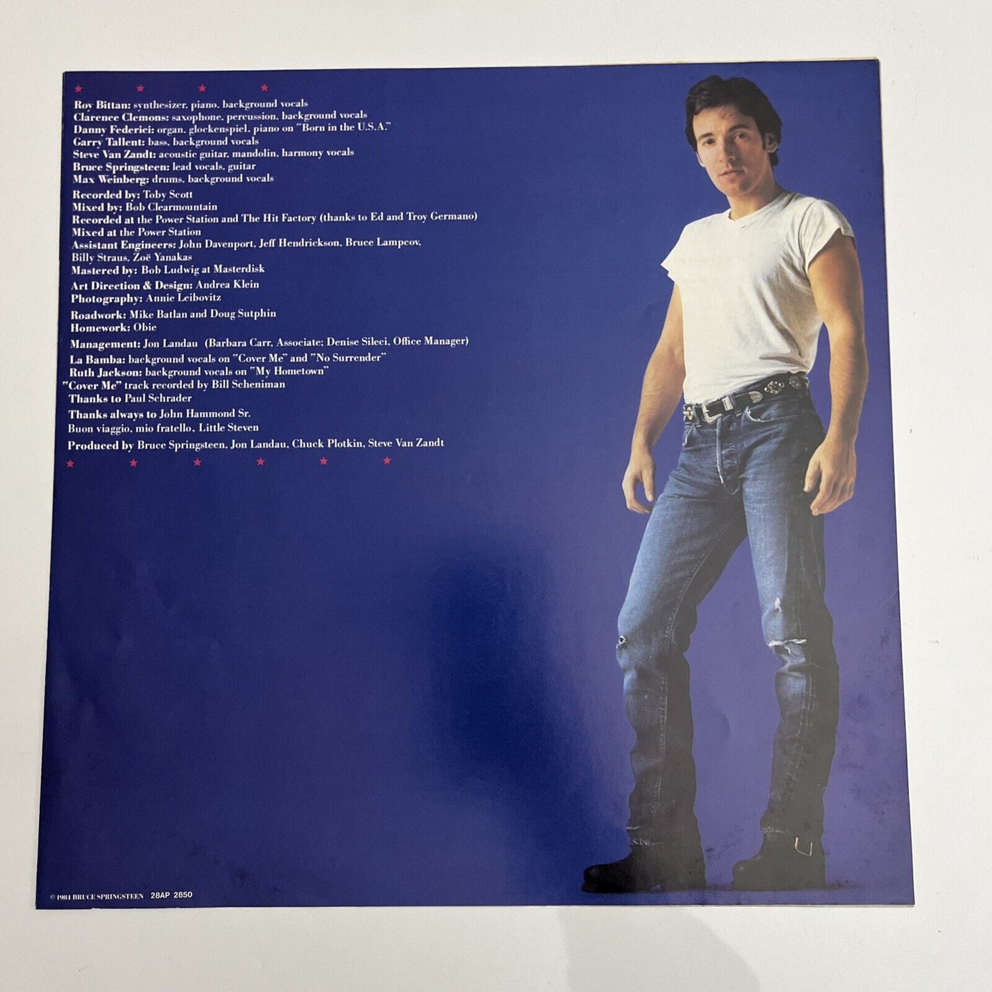 Bruce Springsteen - Born In The USA LP 1984 Vinyl Record 28AP 2850
