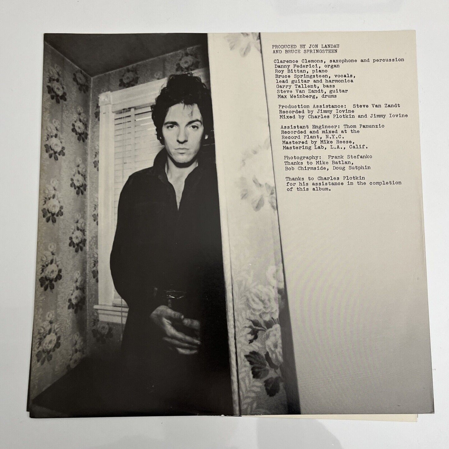 Bruce Springsteen - Darkness On The Edge Of Town LP 1978 Vinyl Record 25AP 1000