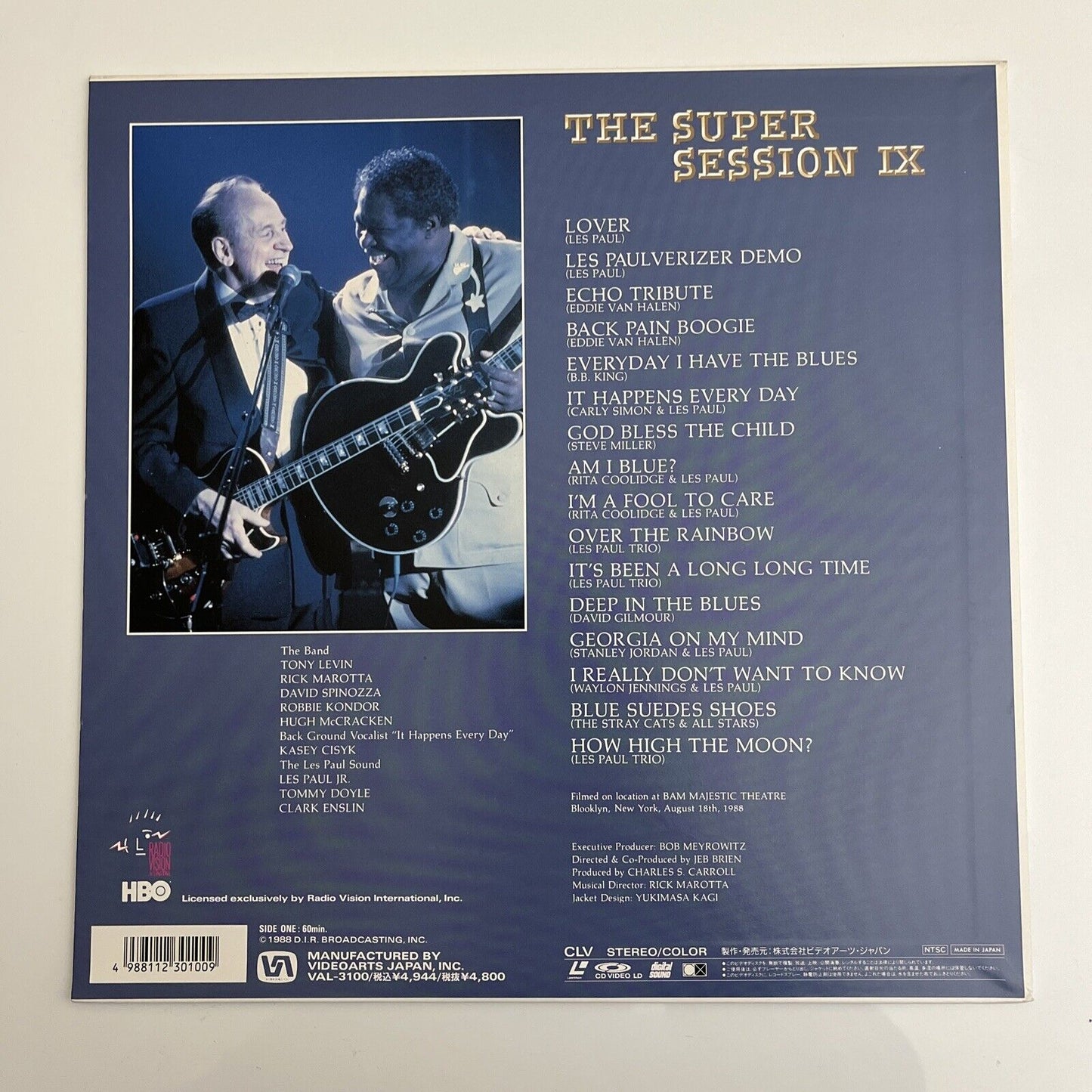 Les Paul The Super Session IX LD 1988 Laserdisc NTSC