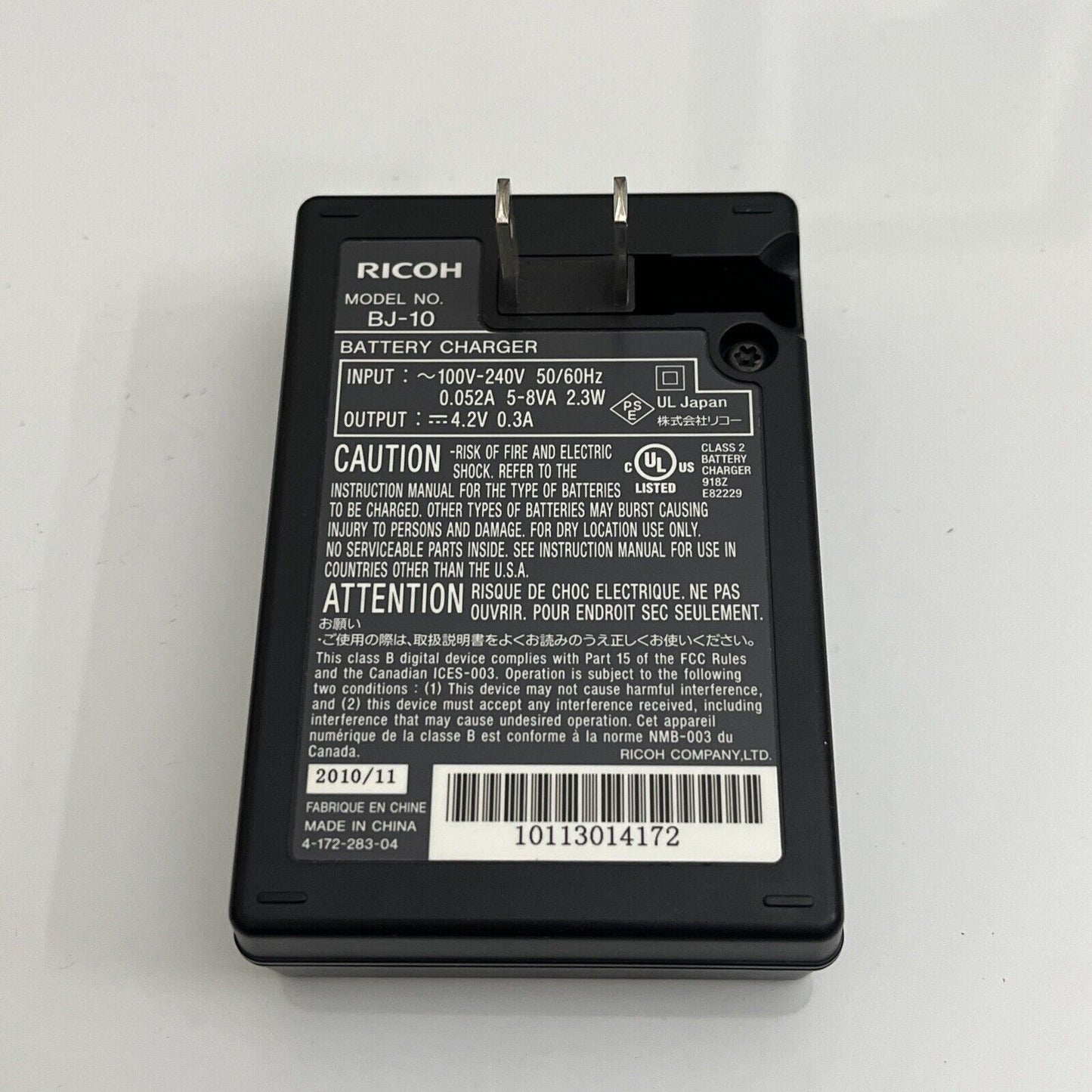 Genuine Ricoh BJ-10 Battery Charger for DB-100 Battery
