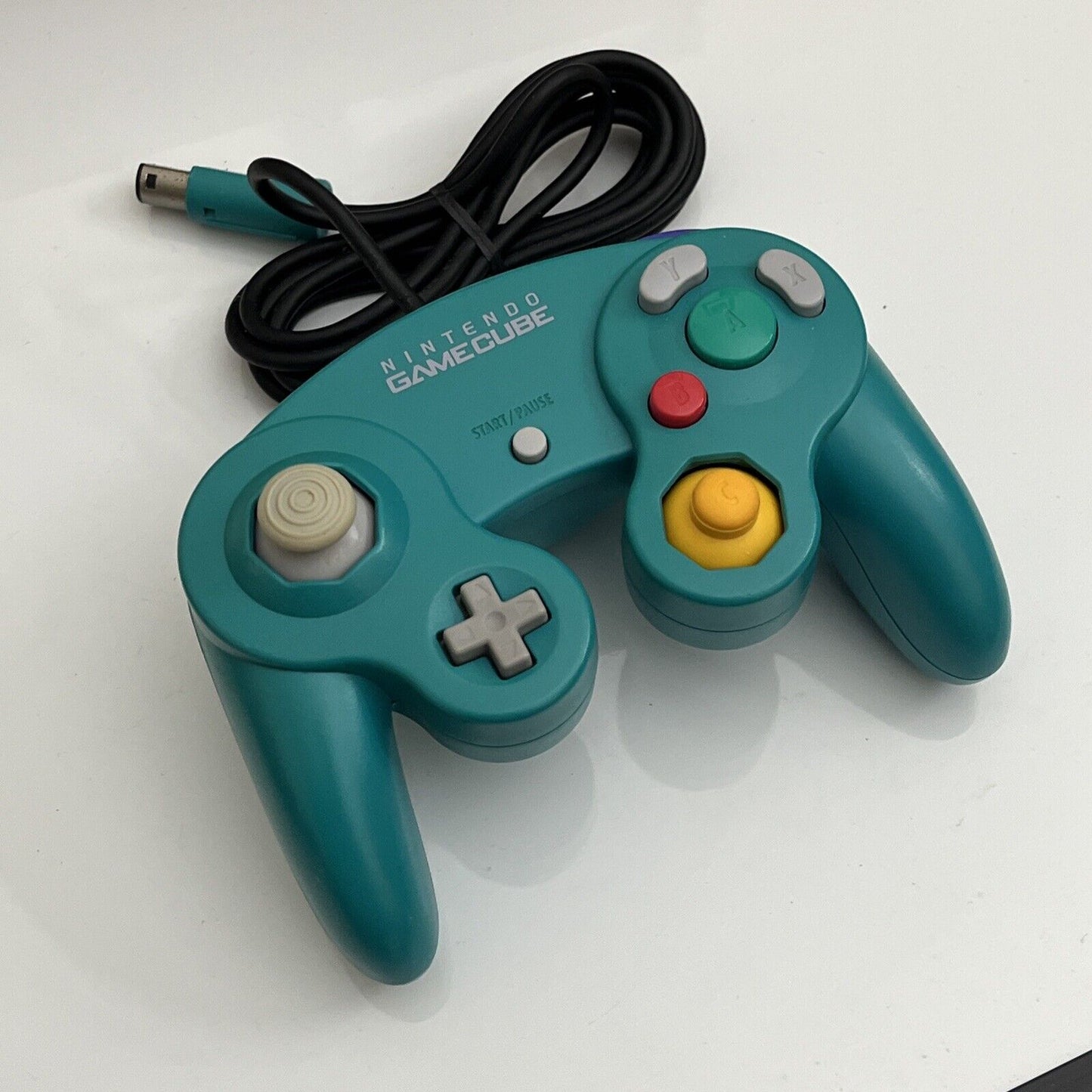 Genuine Official Nintendo GameCube Controller Emerald Blue Turquoise