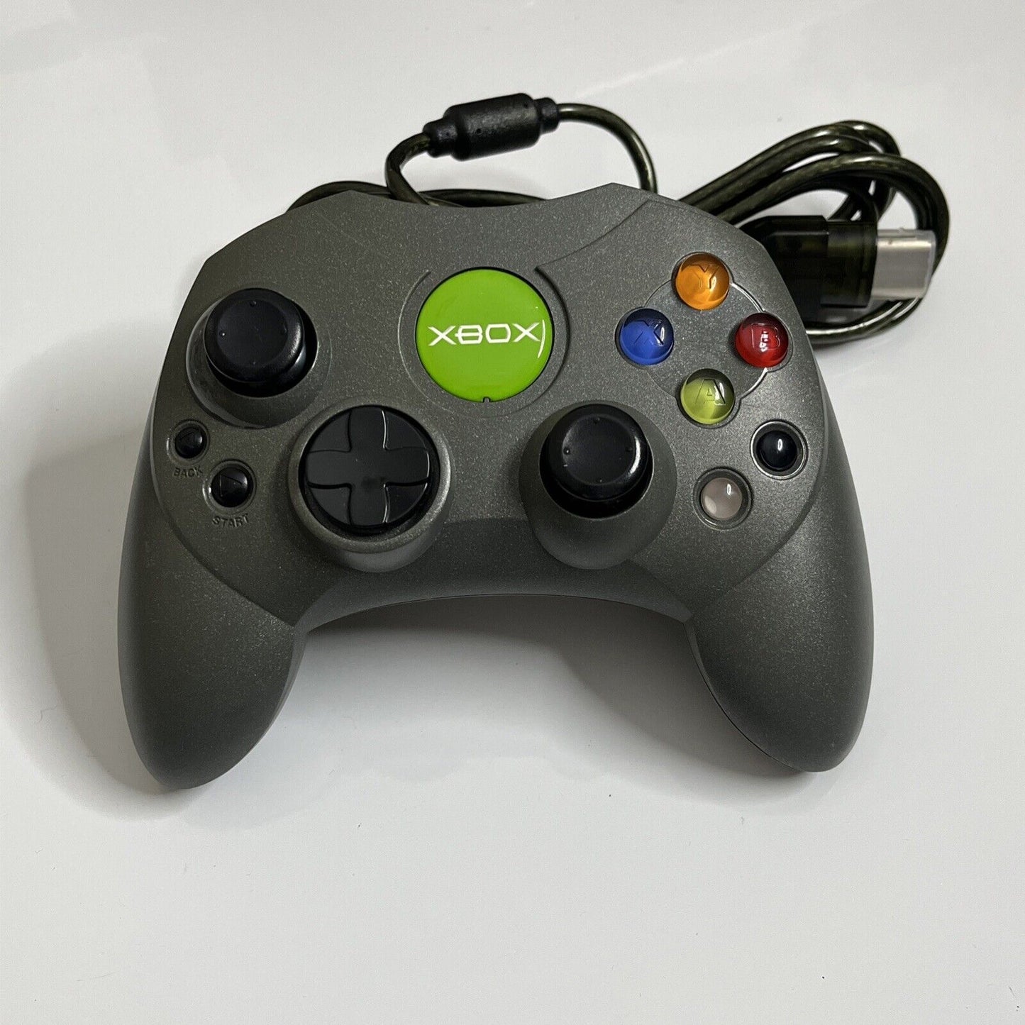 Genuine Official Microsoft Xbox Original Controller Gun Metal Grey X08-50203