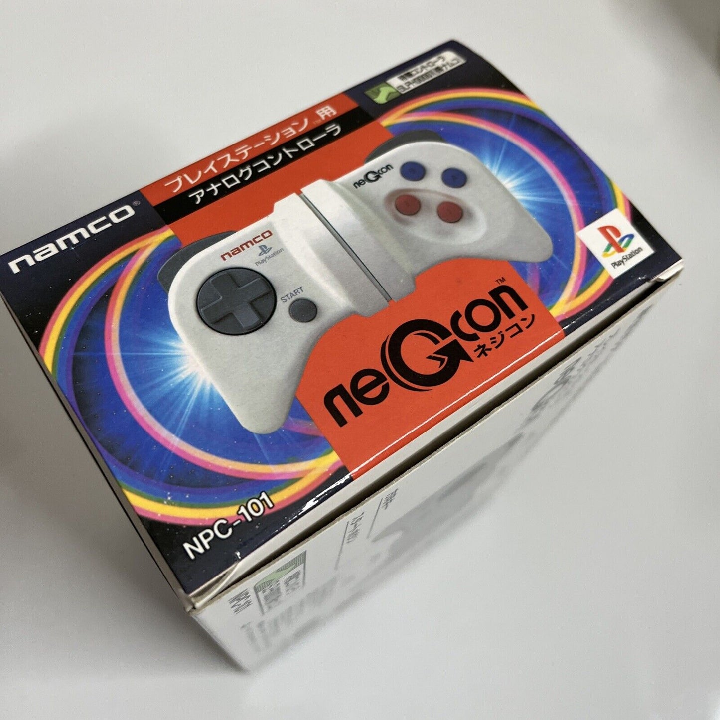 Sony PlayStation Namco Negcon Controller White for PS1 NPC-101 NEW