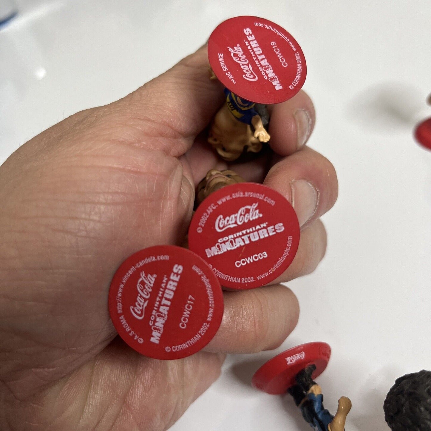 Coca Cola Corinthian Miniatures FIFA 2002 Football Complete 20x Ronaldo Henry..