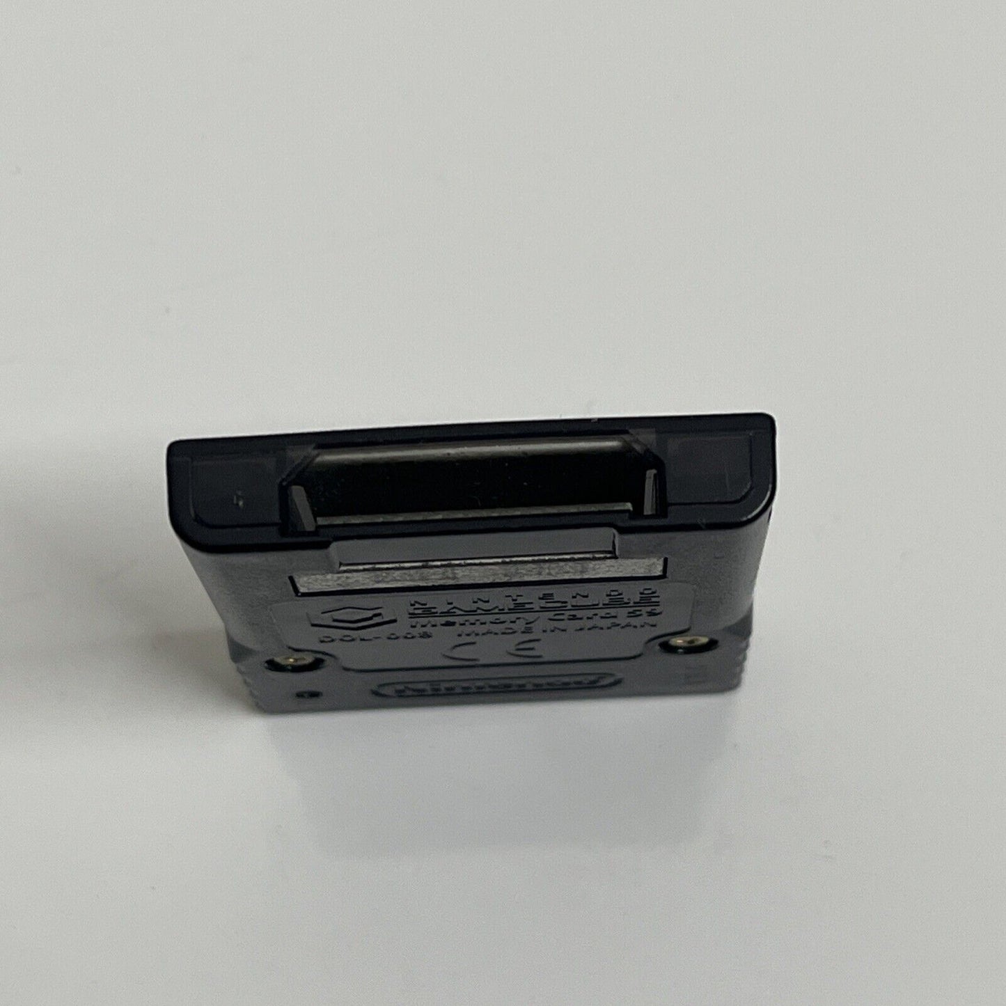 Official Nintendo GameCube Memory Card 59 Blocks Clear Black Transparent DOL-008