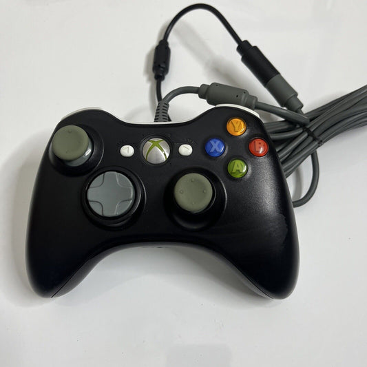 Official Microsoft Xbox 360 Controller Wired USB Black & White X811616-006