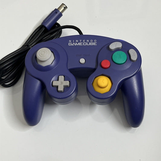 Genuine Nintendo GameCube Controller Purple Indigo Official Authentic